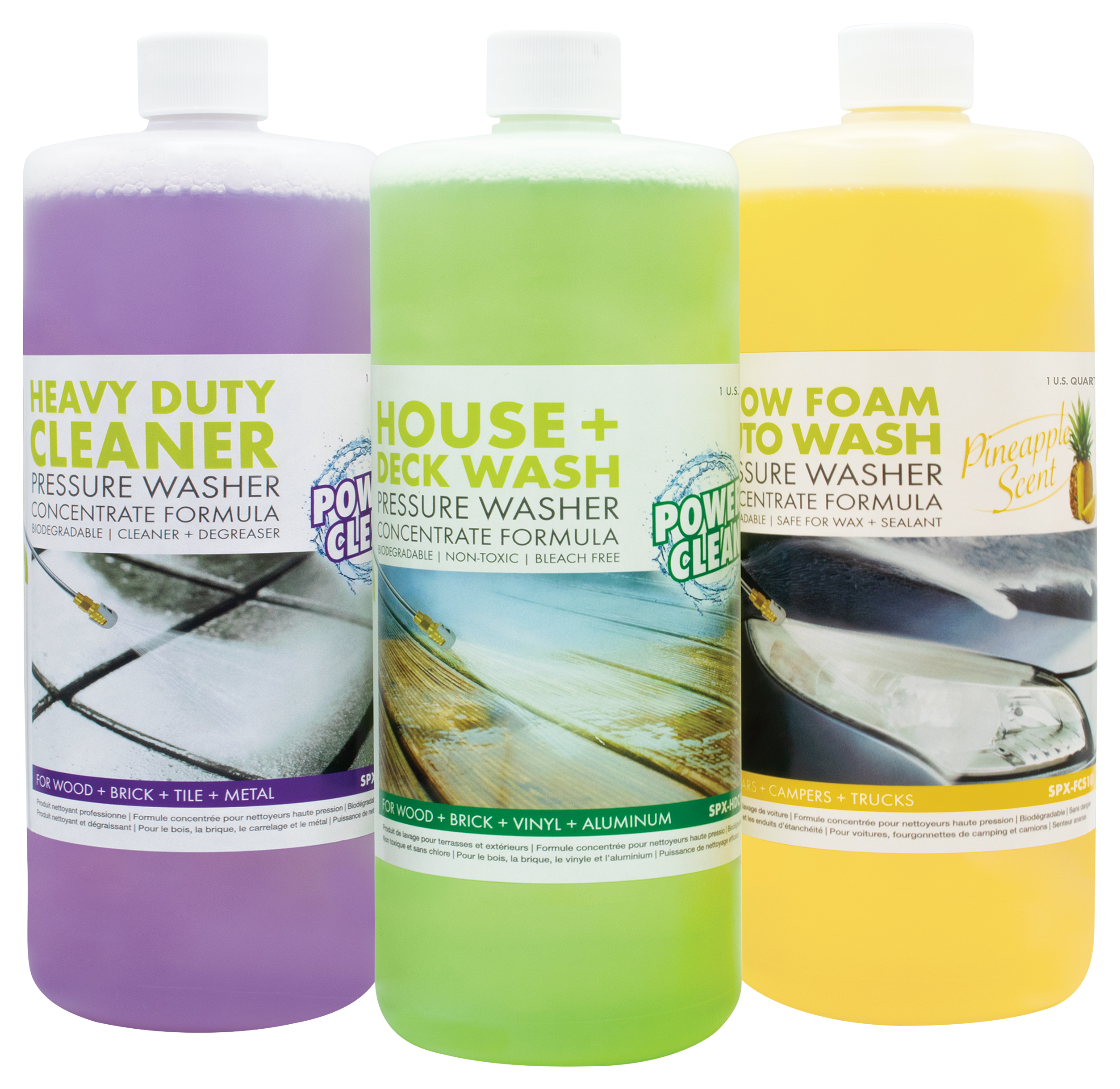 Sun Joe SPX-ASST3Q 3-Pack Pressure-Washer Concentrate Trio