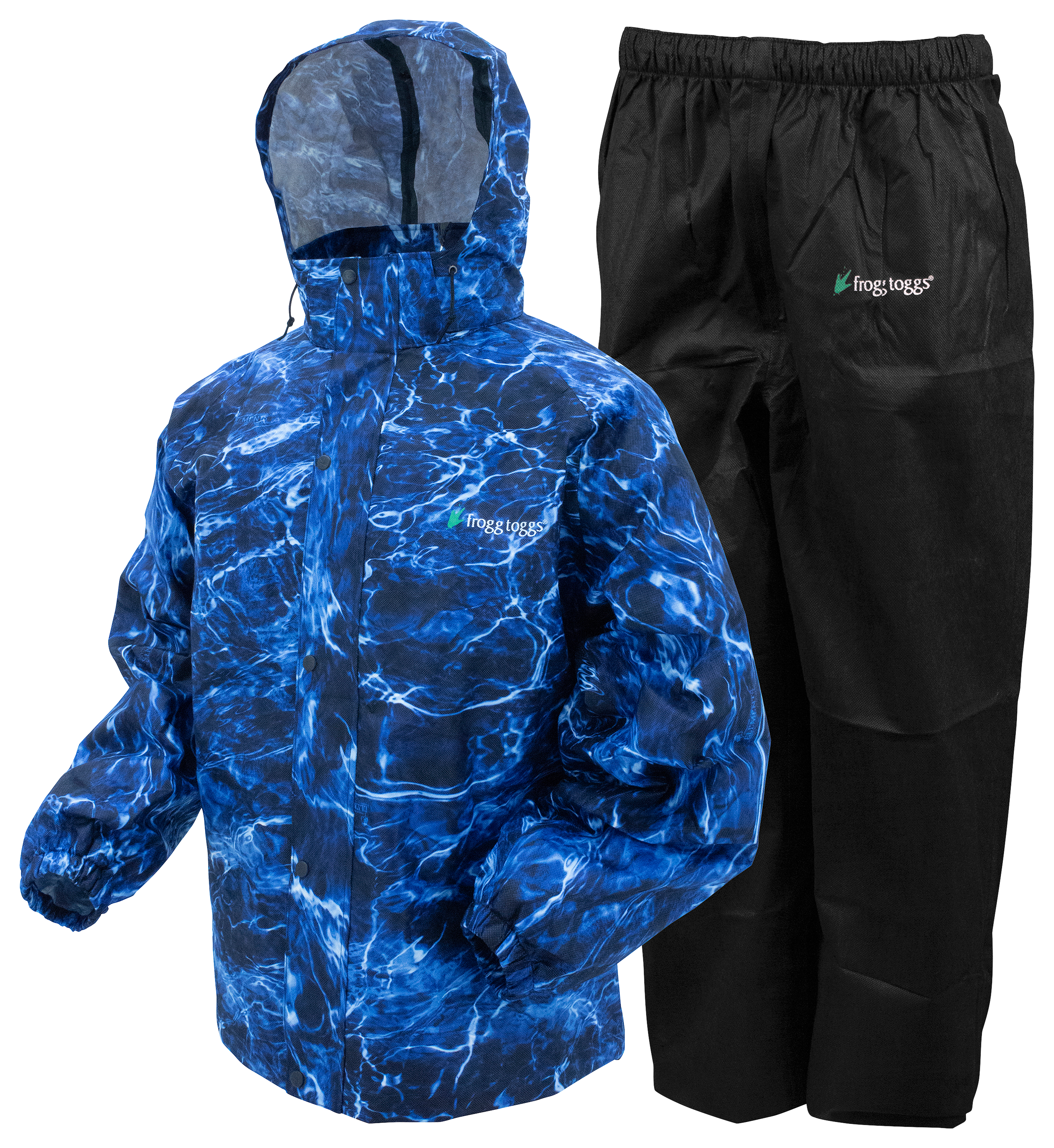 Frogg Toggs All-Sport Rain Suit for Men - Mossy Oak Elements Agua Marlin/Bl