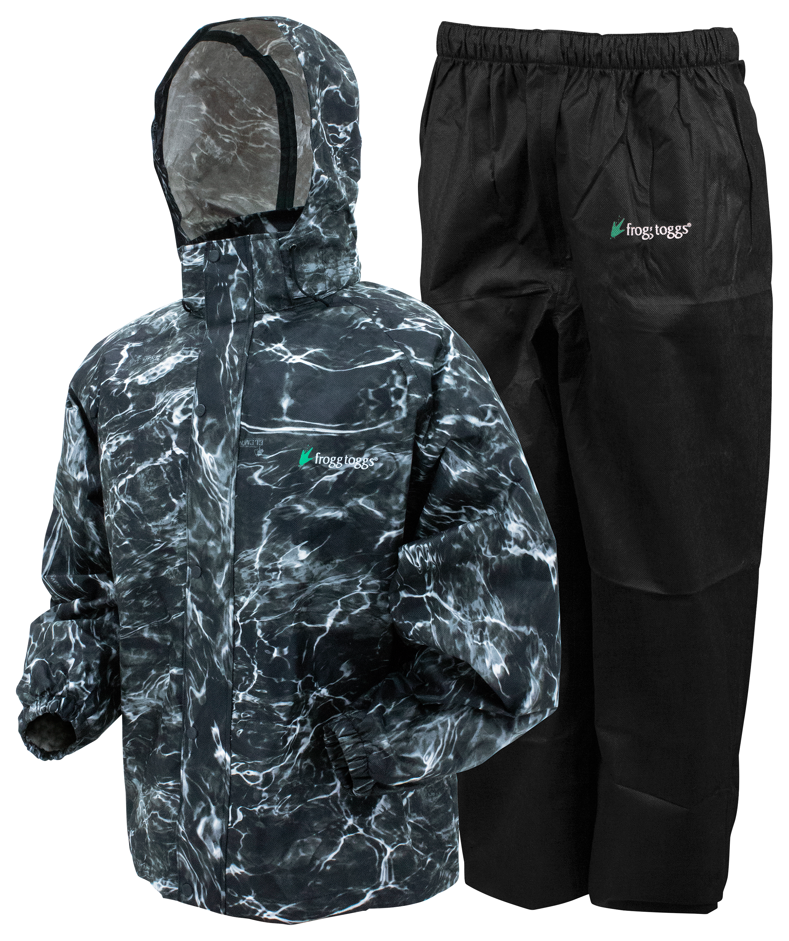 Frogg Toggs All-Sport Rain Suit for Men - Mossy Oak Elements Agua Blacktip/