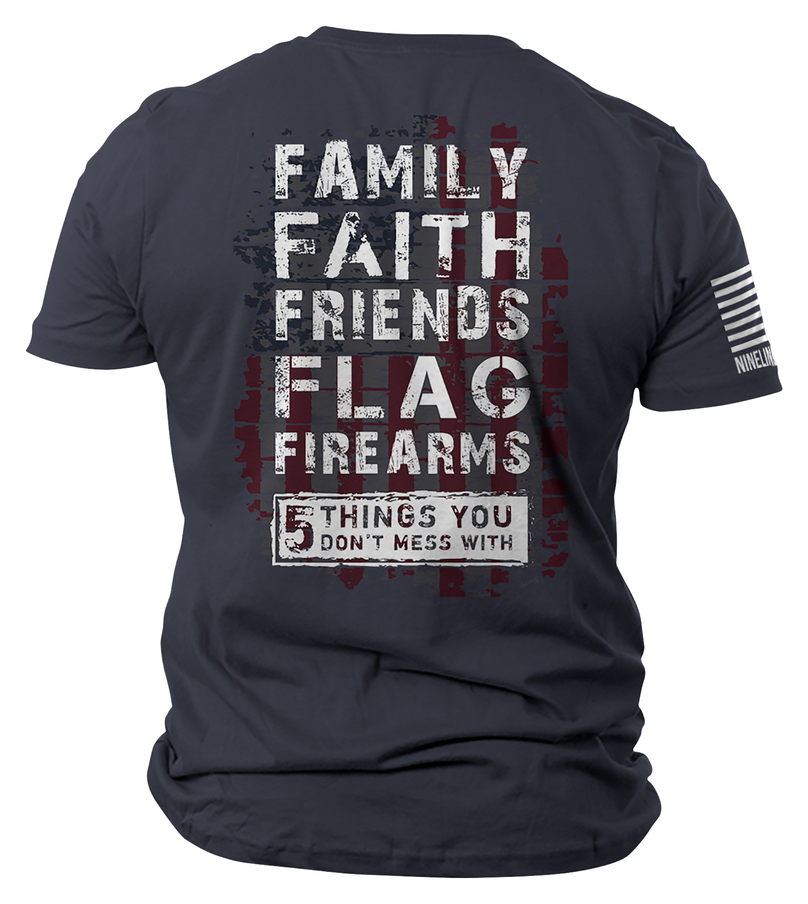NINE LINE APPAREL 5 Things Short-Sleeve T-Shirt for Men
