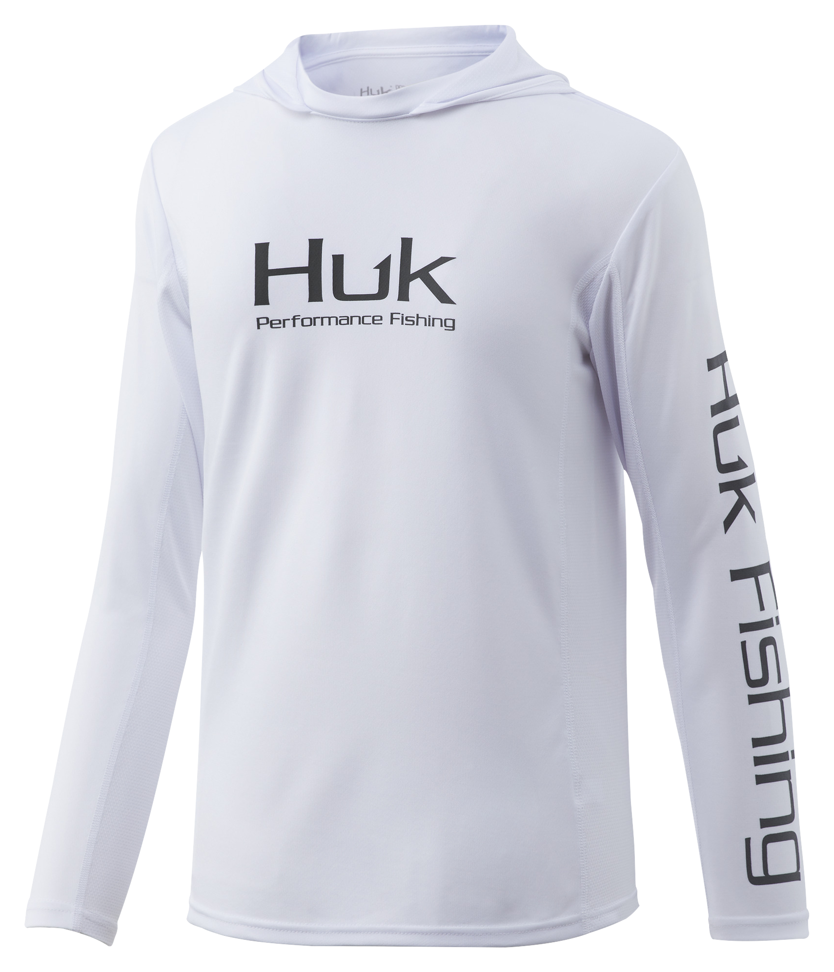 Huk Icon X Long Sleeve Hooded Shirt for Kids White S