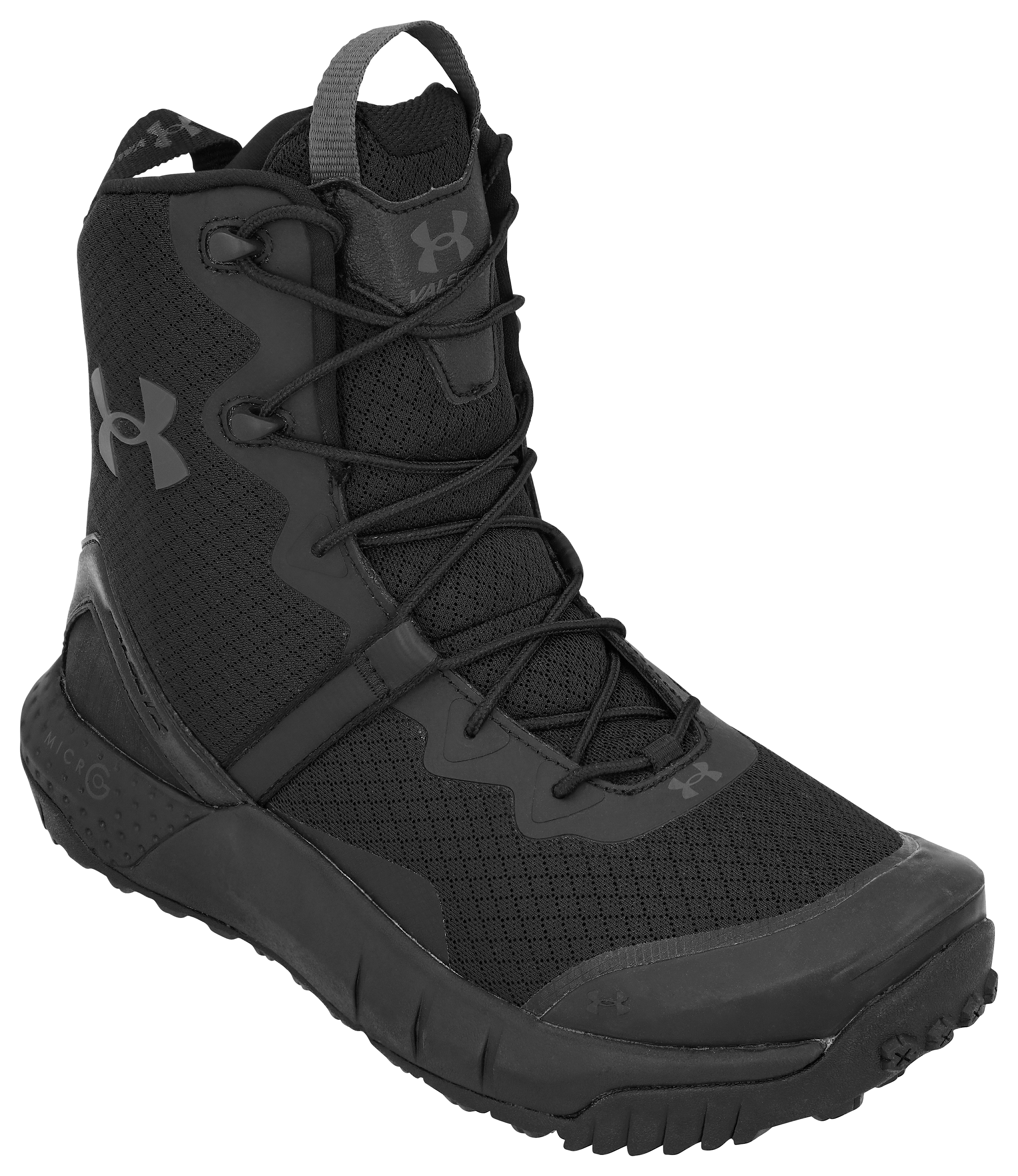 Under Armour Micro G Valsetz Side Zip Tactical Boots for Men - Black - 10 5M