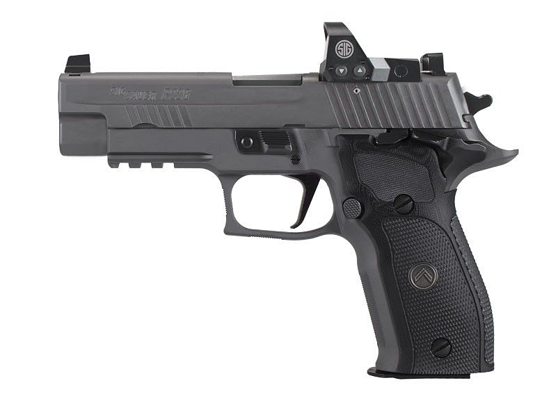 Sig Sauer P229 Legion SAO RXP Semi-Auto Pistol with Romeo 1 Pro Optic - 9mm - Black High Checkered G-10 - Sig Sauer