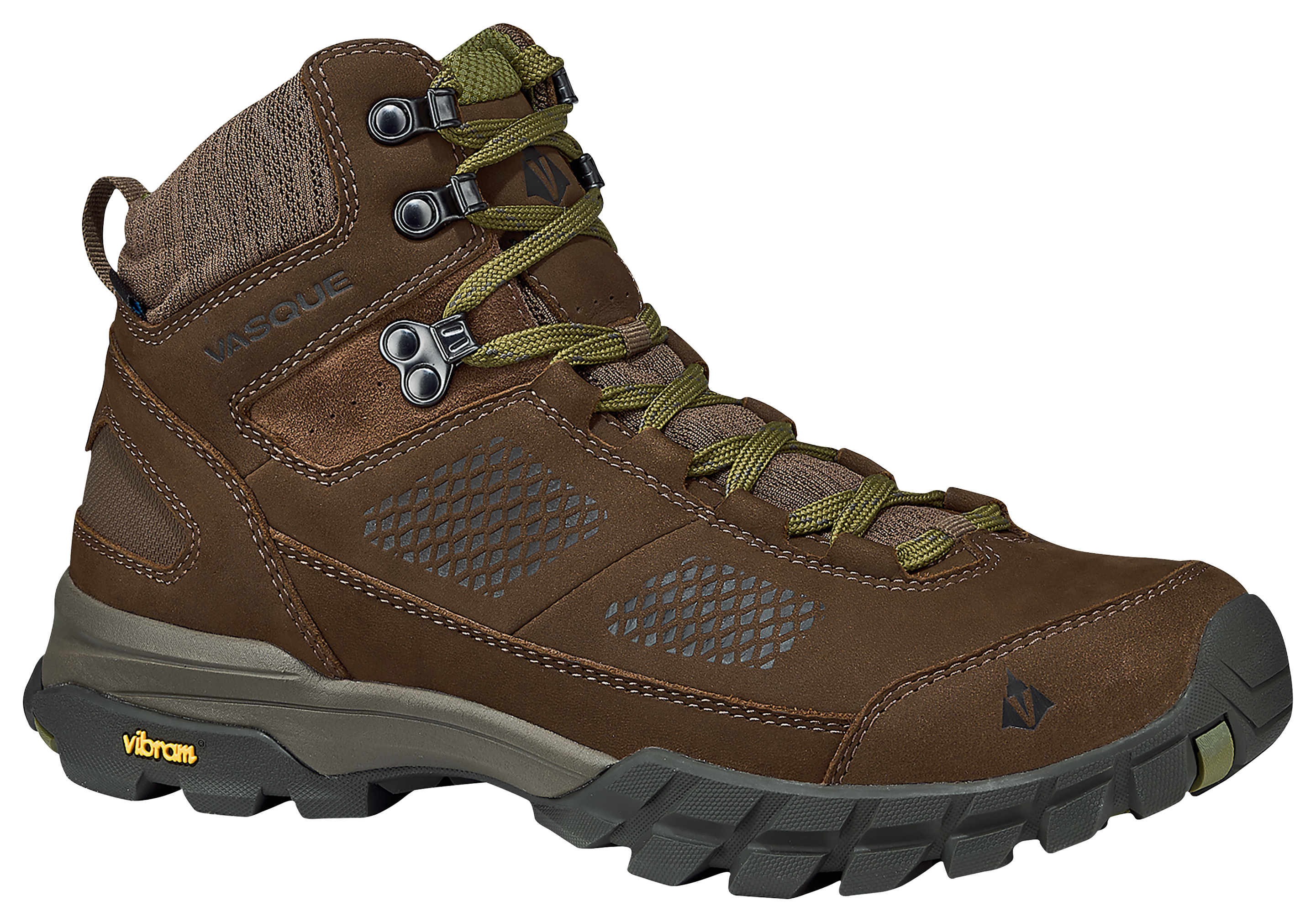 Image of Vasque Talus AT UltraDry Waterproof Hiking Boots for Men - Dark Earth/Avocado - 8.5M