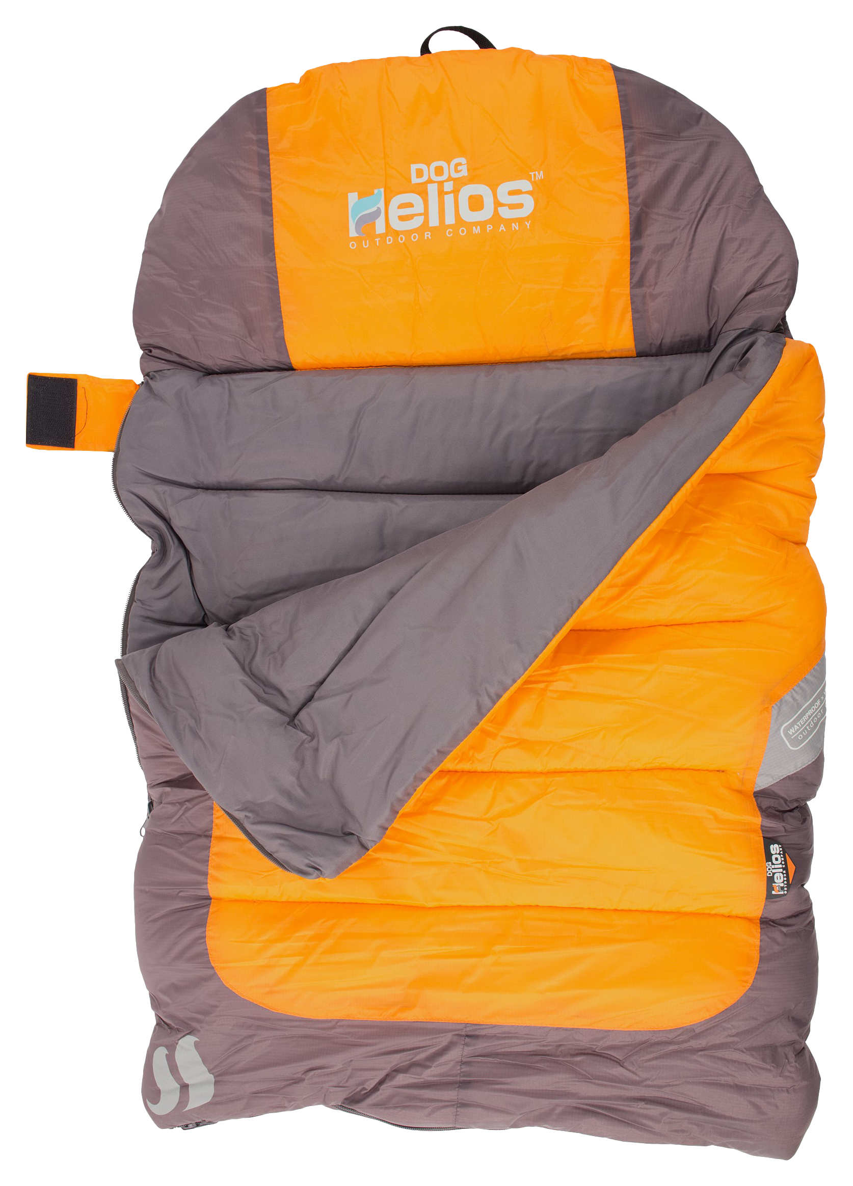 Image of Dog Helios Trail-Barker Travel Dog Bed - Sunkist Orange/Dark Grey