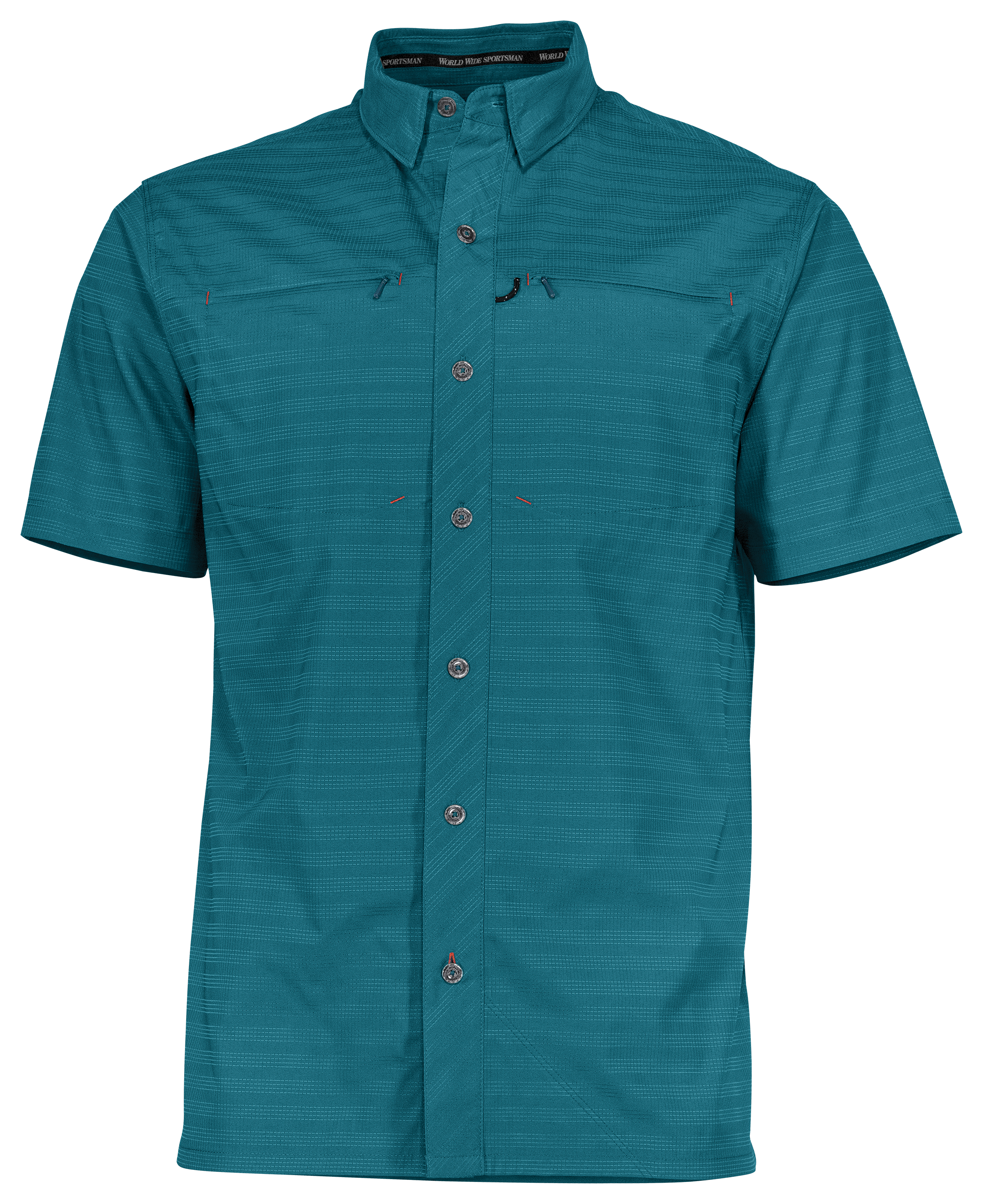 World Wide Sportsman Seacrest 2-Pocket Short-Sleeve Button-Down Shirt for Men - Tapestry - S