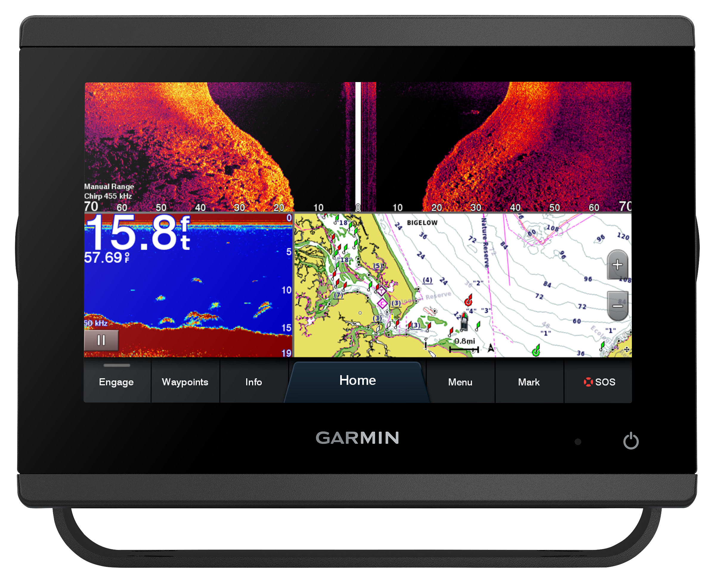 Garmin GPSMAP 1243xsv Touch-Screen Fish Finder/Chartplotter
