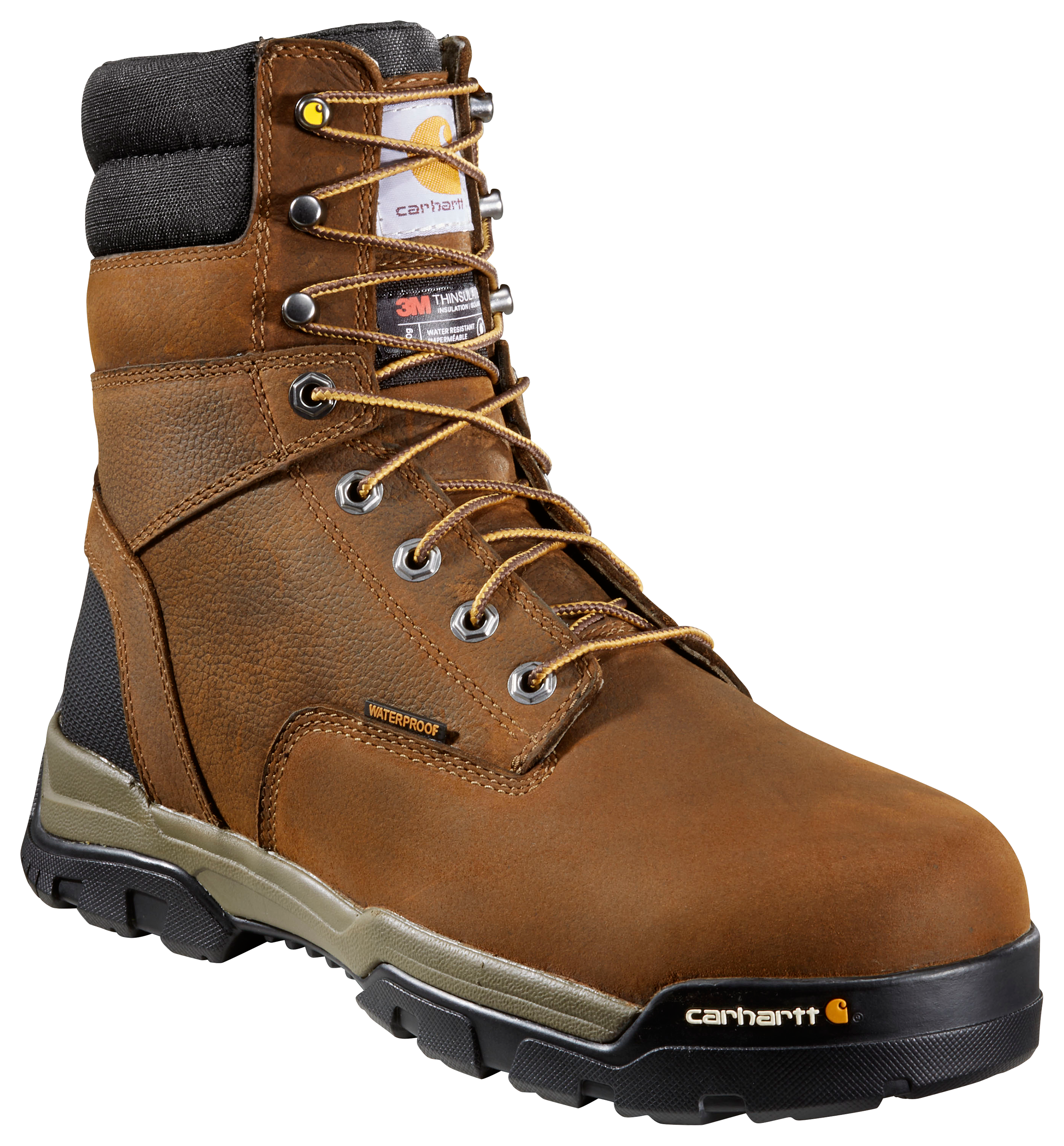Carhartt Ground Force 8'' Insulated Waterproof Composite-Toe Work Boots for Men