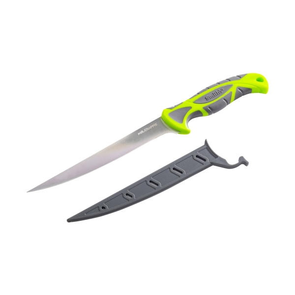 Smith s Mr  Crappie Curved Slab Sticker Fillet Knife - 7 quot  - Green