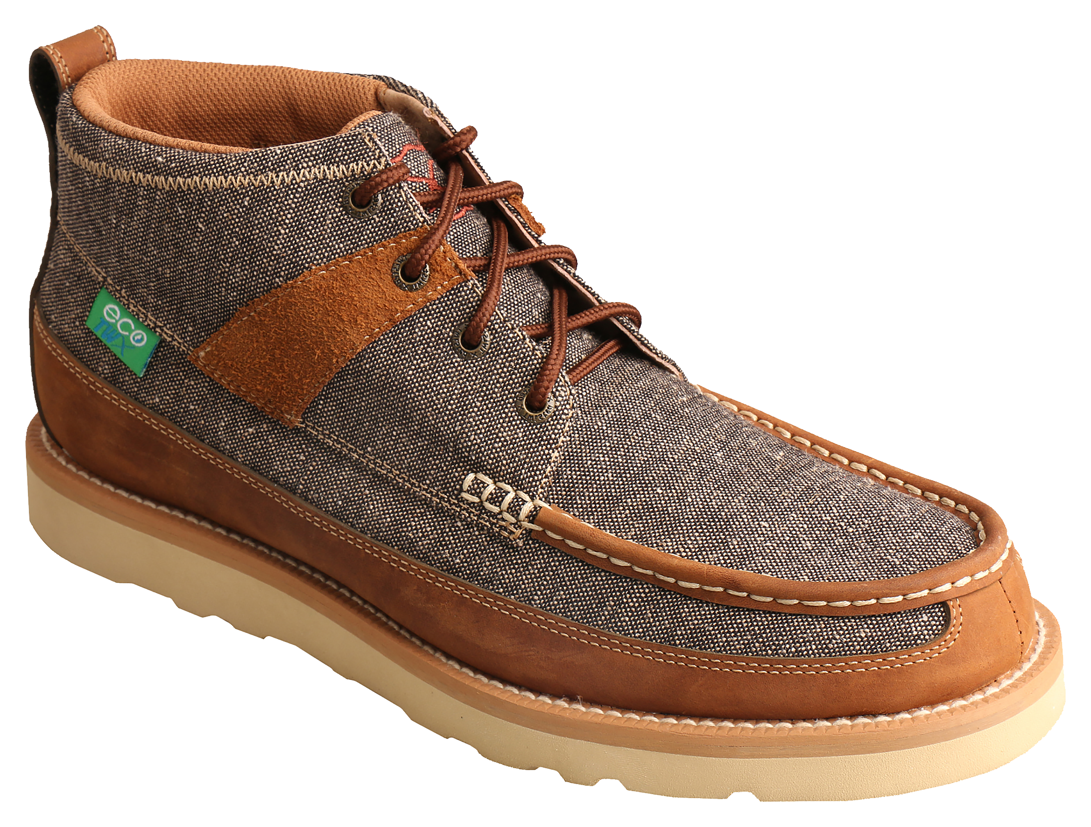 TWISTED X 4" Wedge Sole Boot Wedge Sole, Color: Dust/Brown, Size: 7 (MCA0018-M-07)