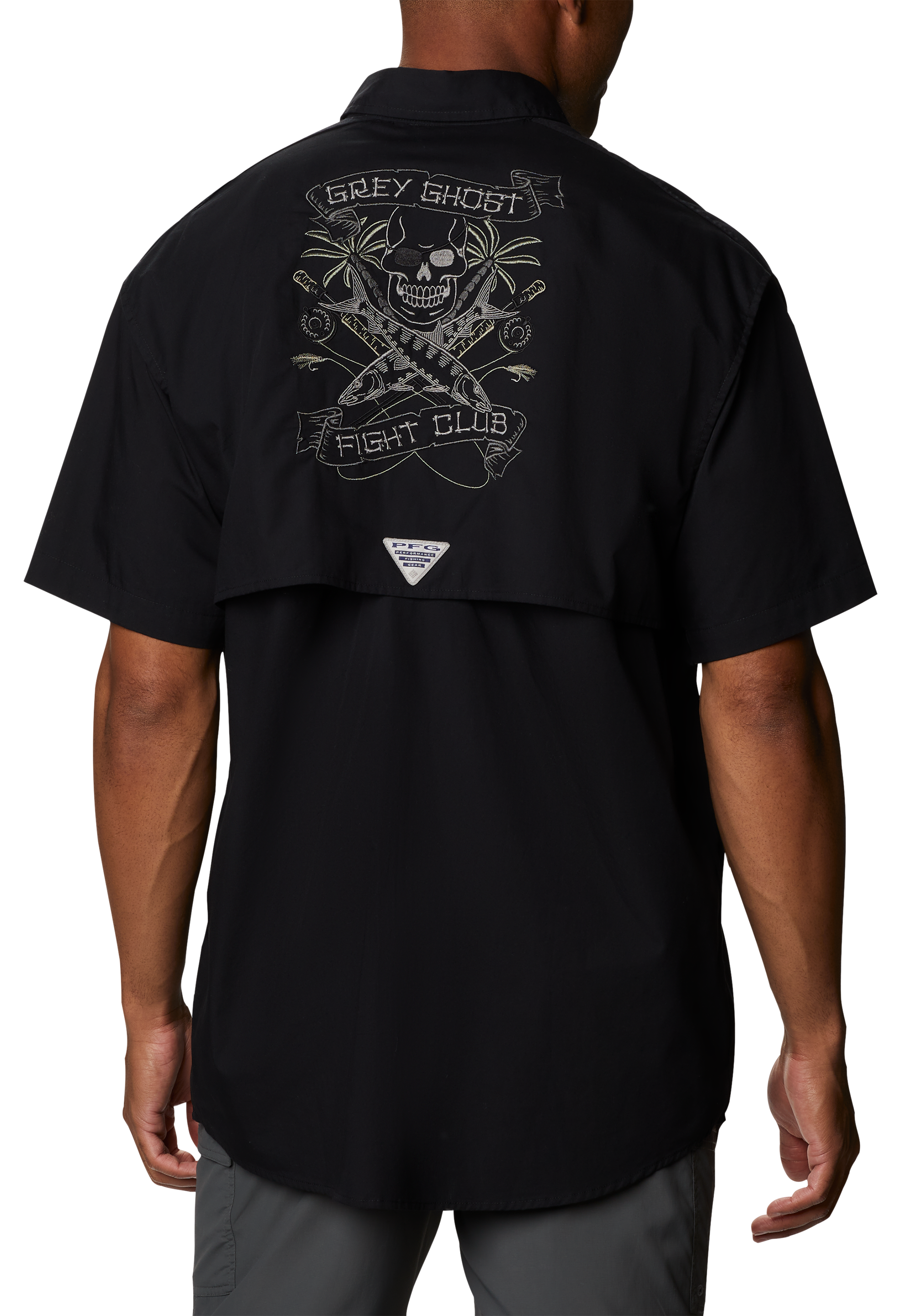 Columbia Bonehead Icon Grey Ghost Graphic Short-Sleeve Shirt for Men