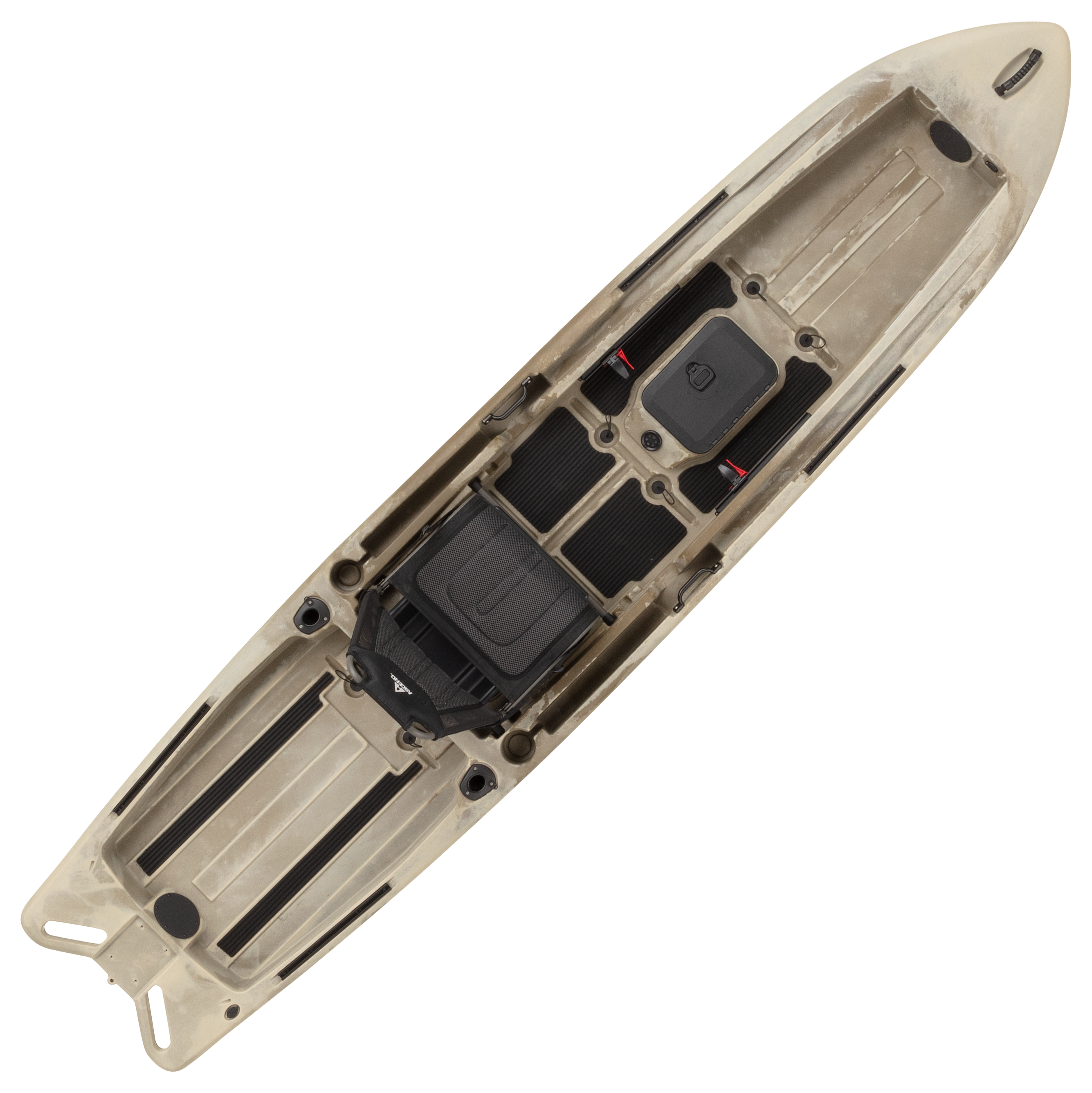 Ascend 128X Sit-on-Top Kayak with Yak-Power - Desert Storm