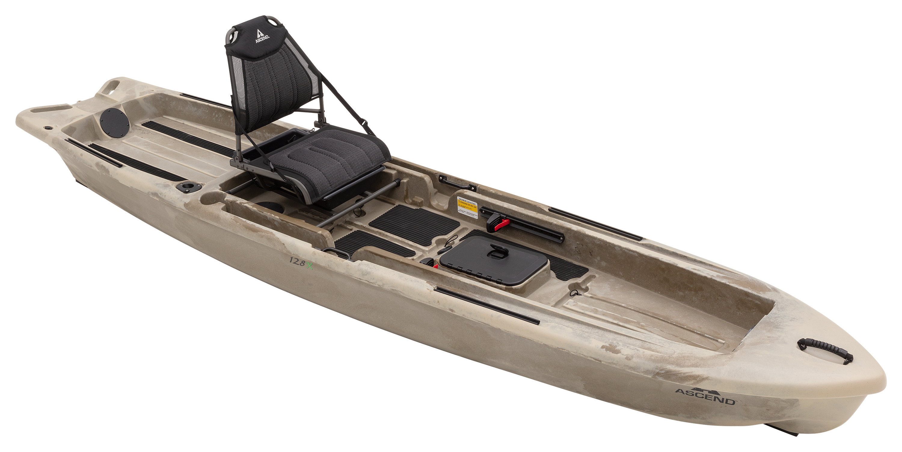 ASCEND 128X Sit-on-Top Kayak with Yak-Power