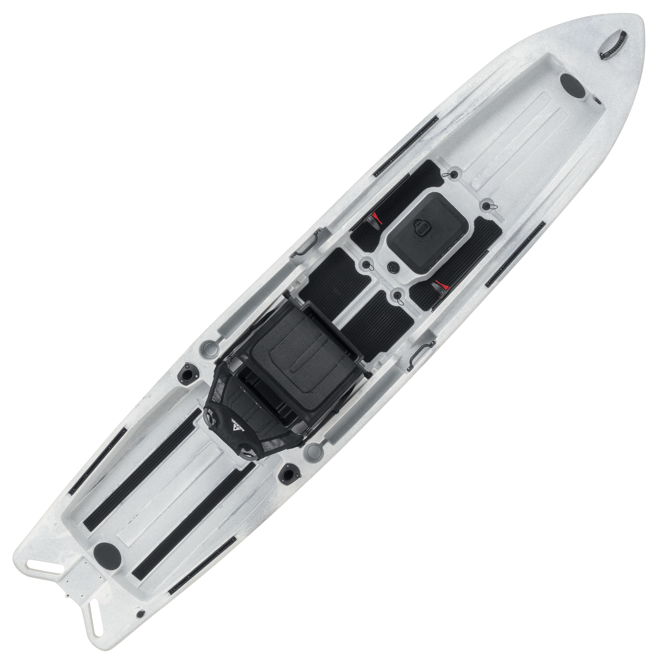 Ascend 128X Sit-on-Top Kayak with Yak-Power - White