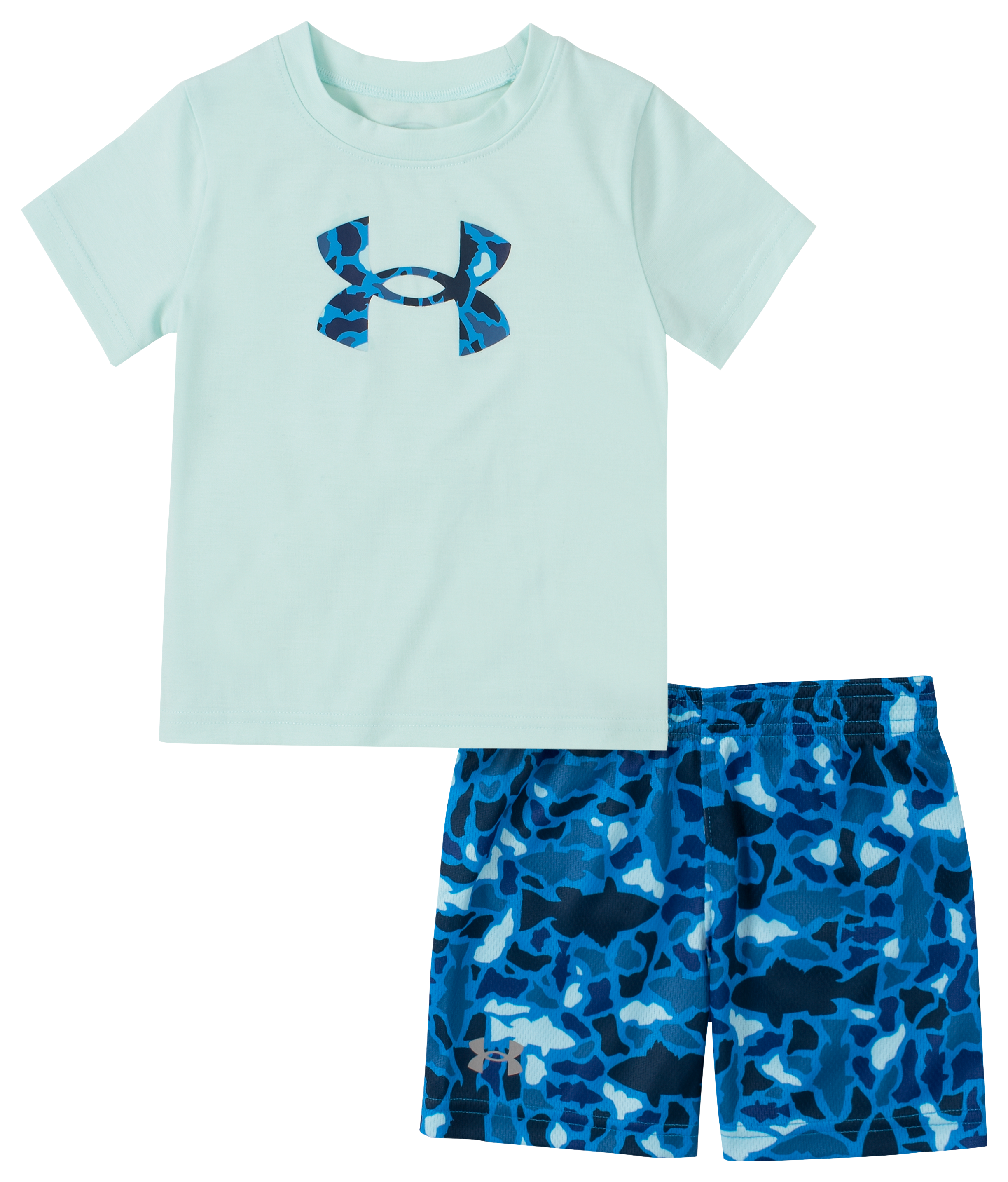 Under Armour Fish Camo Hook Logo Short-Sleeve T-Shirt and Shorts Set for  Babies, Toddlers, or Kids