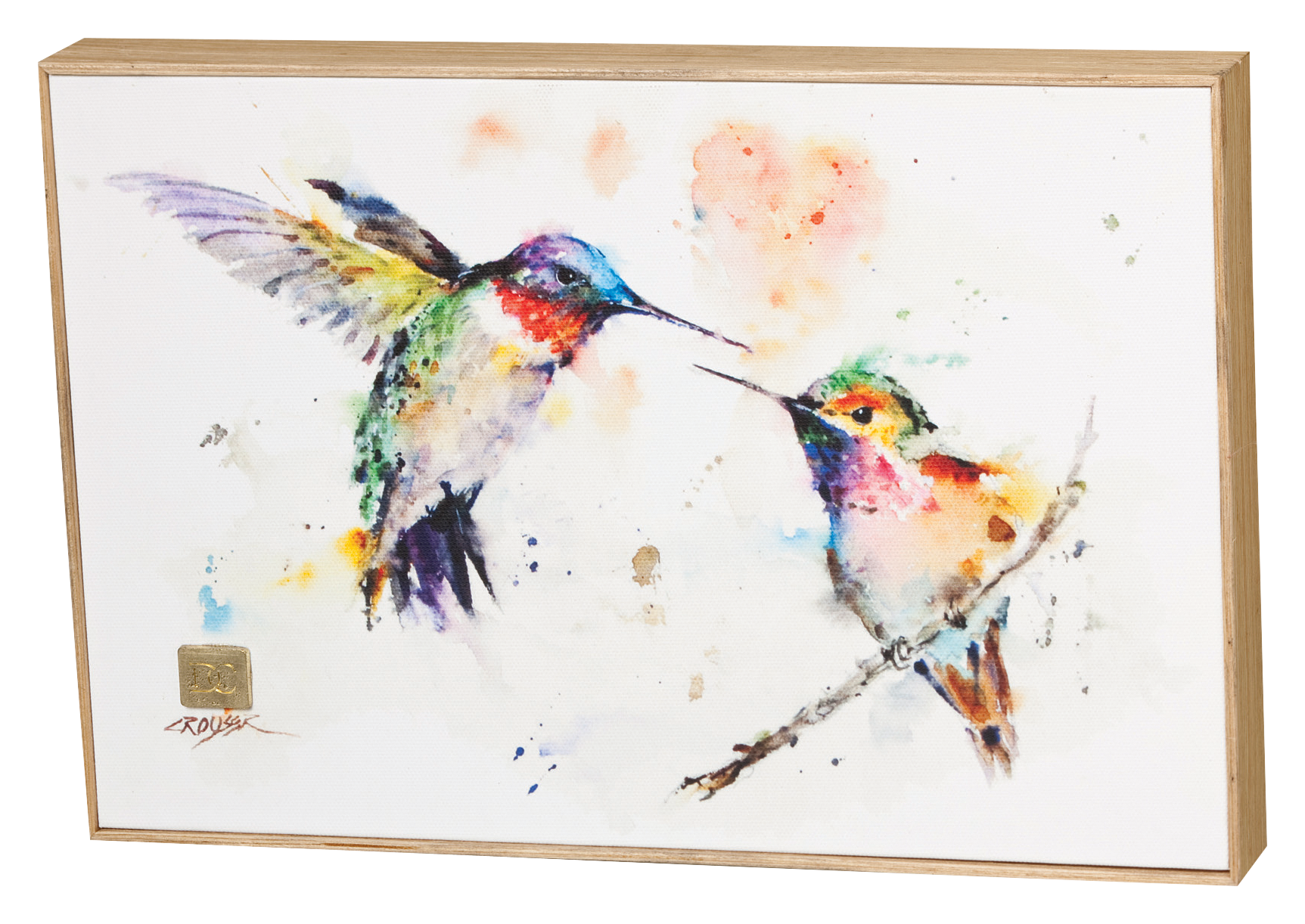 DEMDACO The Lovebirds Hummingbird Wall Art by Dean Crouser
