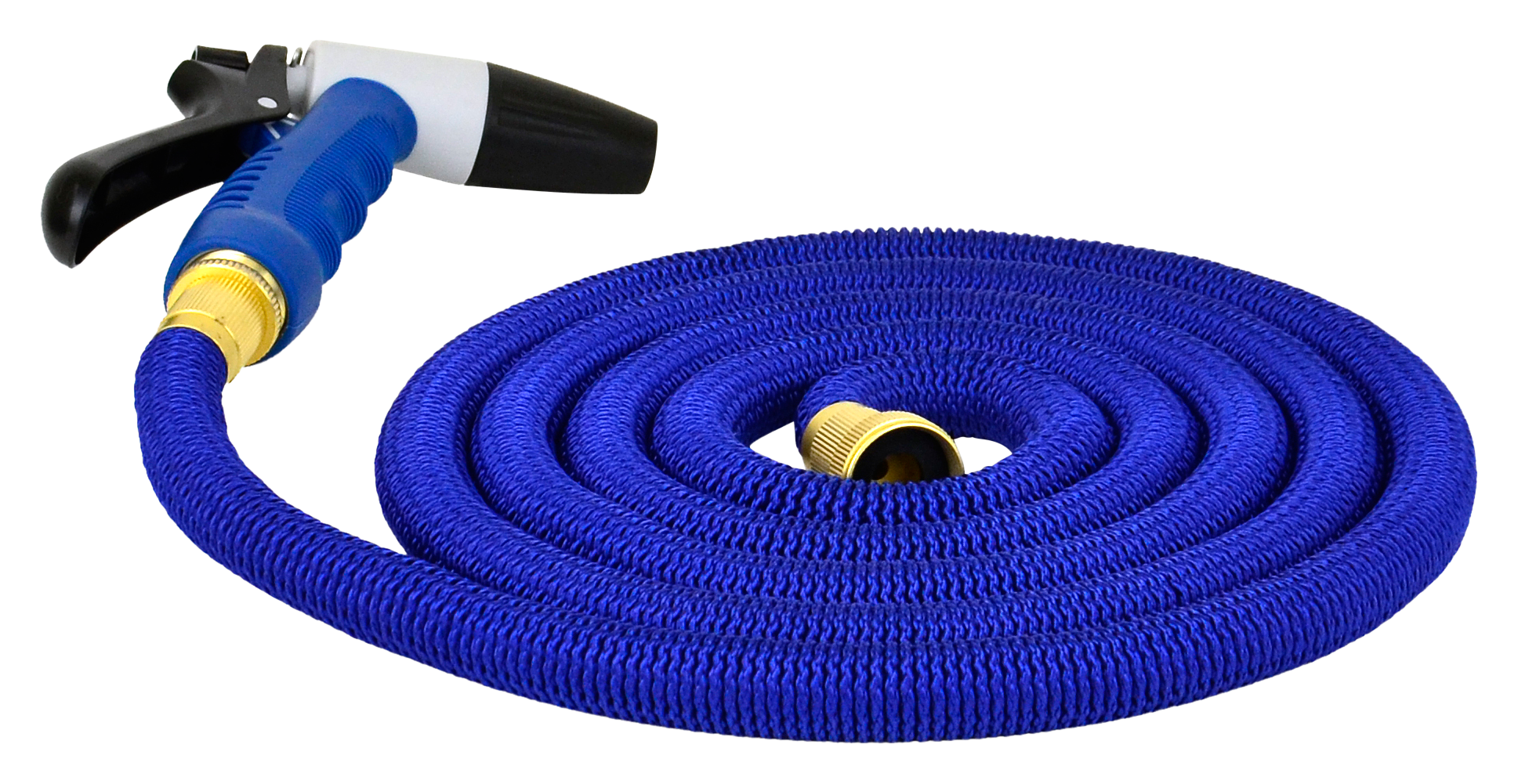 HoseCoil Expandable Hose Kit with Nozzle and Storage Bag - 25