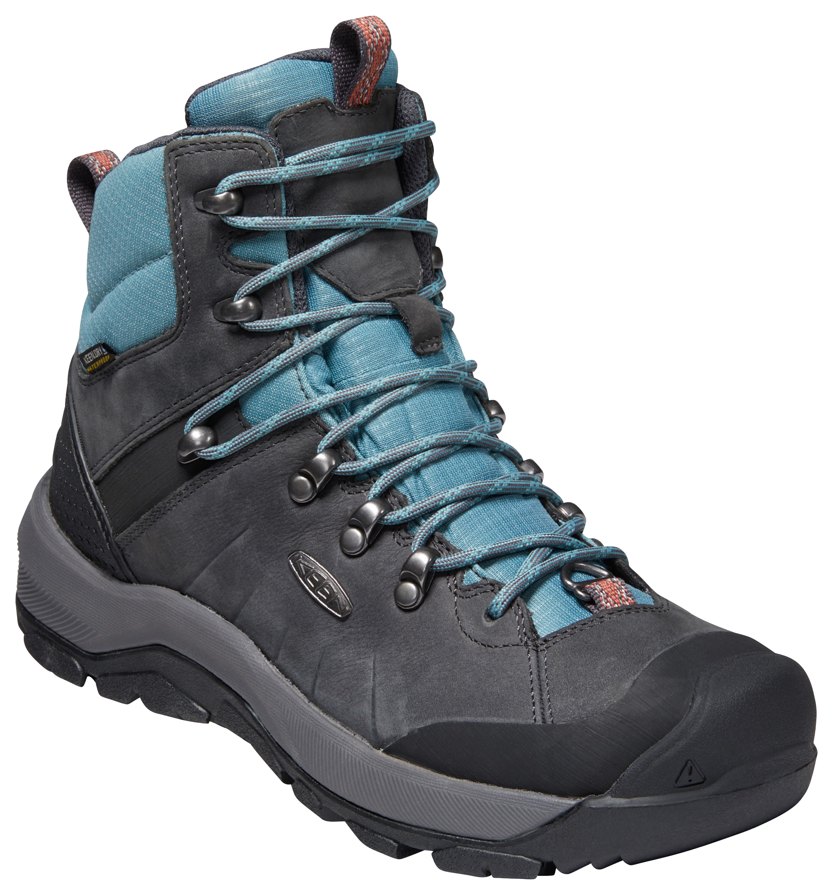 KEEN Revel IV Polar Insulated Waterproof Hiking Boots for Ladies - Magnet/North Atlantic - 6.5M