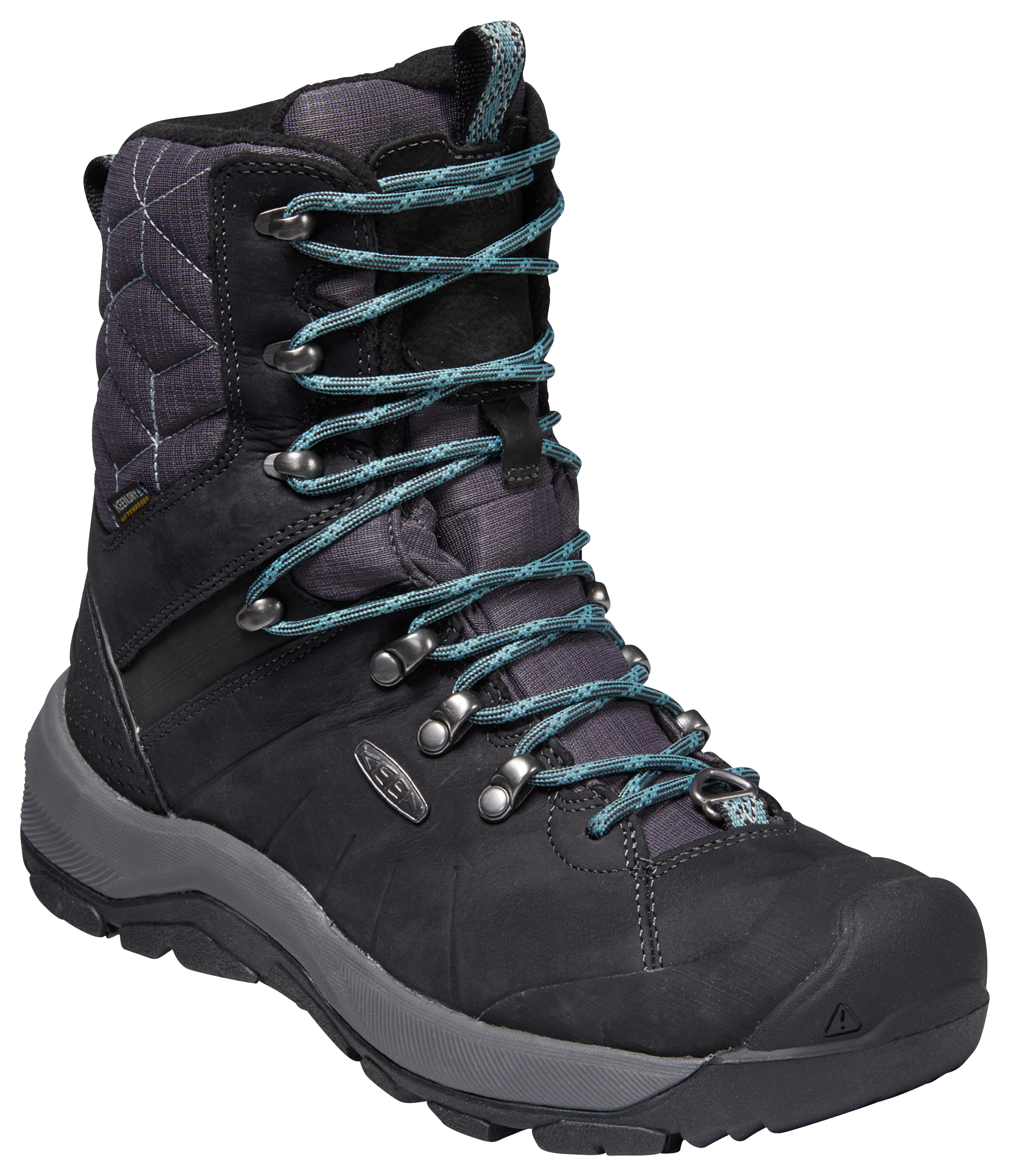 KEEN Revel IV Polar High Insulated Waterproof Hiking Boots for Ladies - Black/North Atlantic