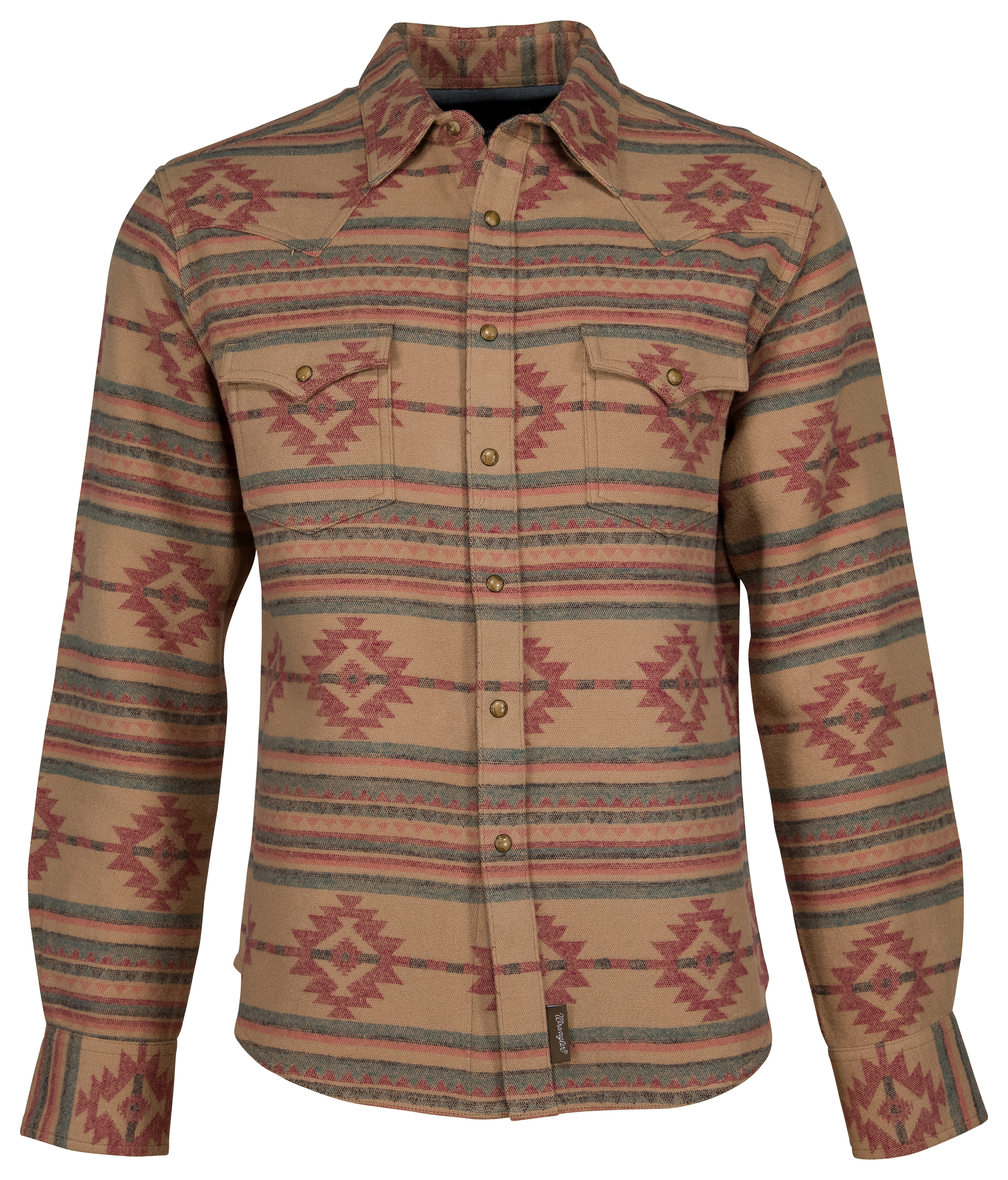 wrangler retro jacquard western shirt