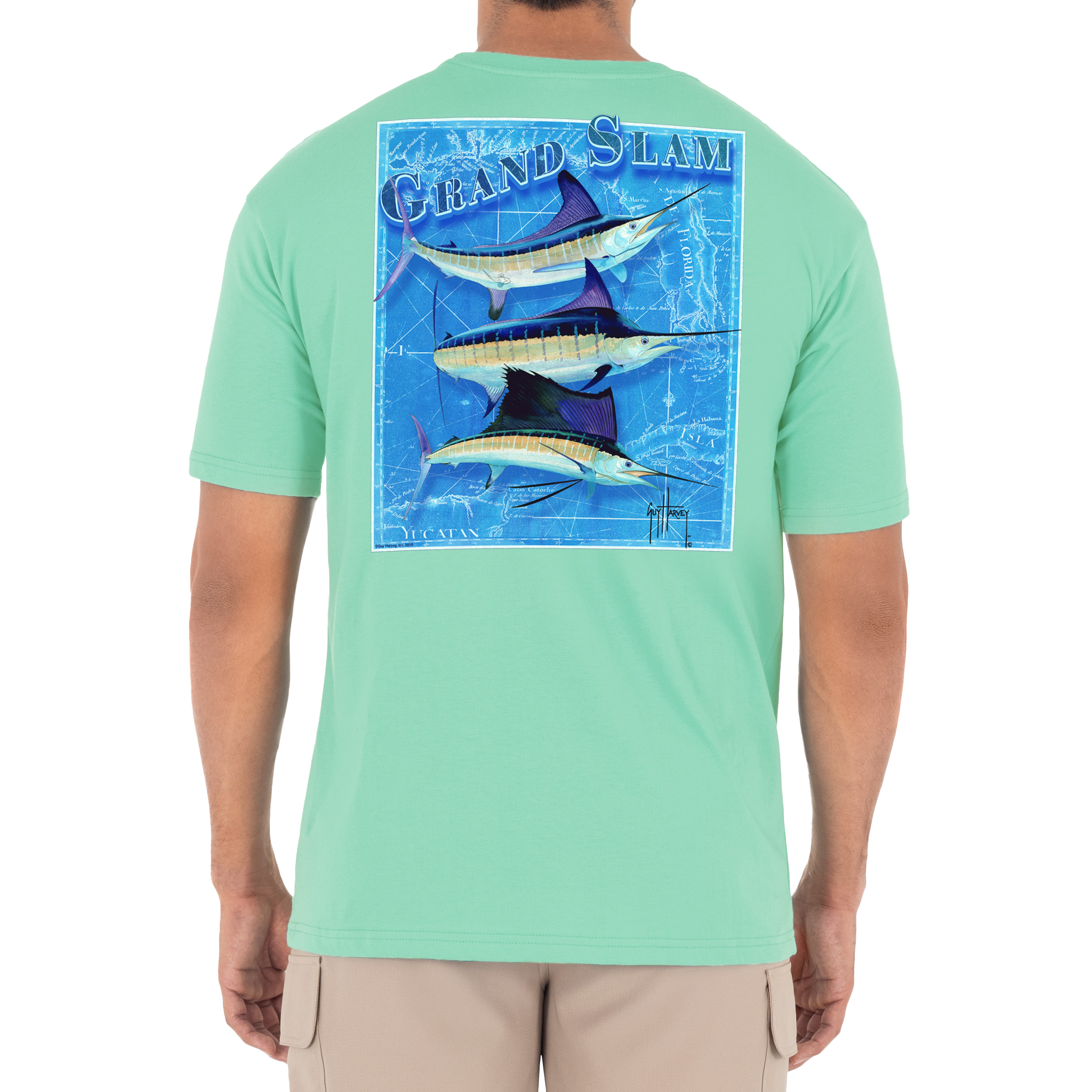 GUY HARVEY Billfish Grand Slam Short-Sleeve T-Shirt for Men