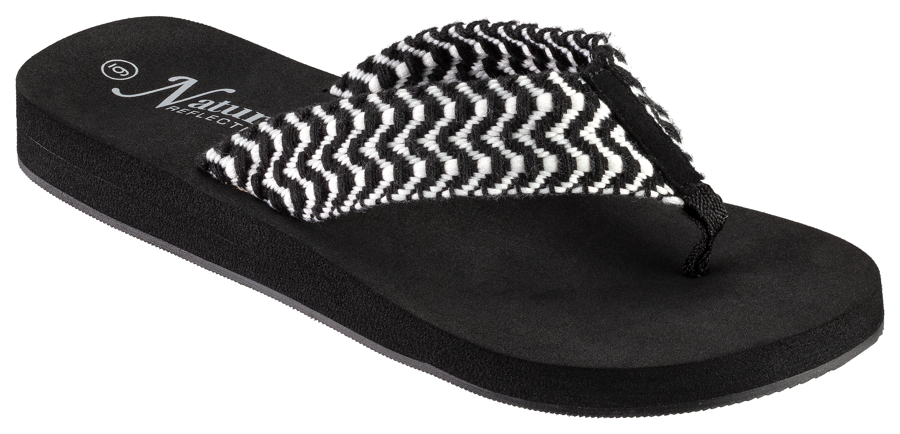 NATURAL REFLECTIONS Skyla Flip Post Toe Sandals for Ladies