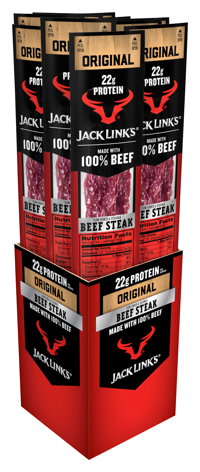 Jack Links Original Kippered Beef Steak 12-Pack