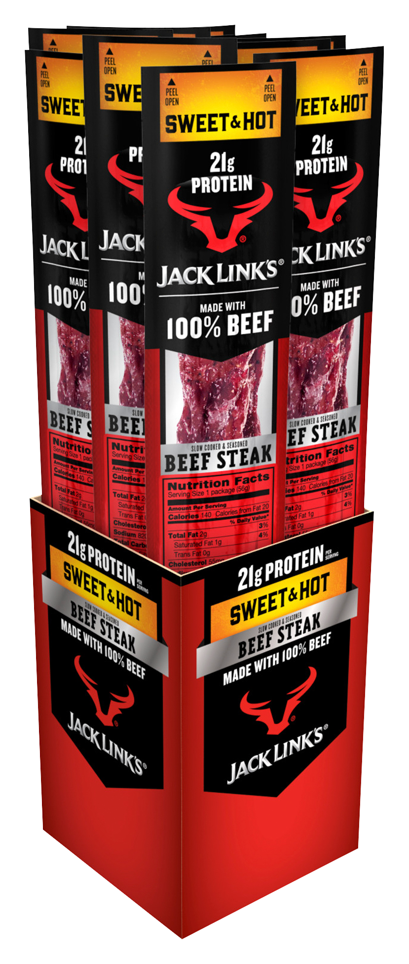 100023129-2977203 Jack Links Sweet and Hot Beef Steak - 12 Pack sku 100023129-2977203