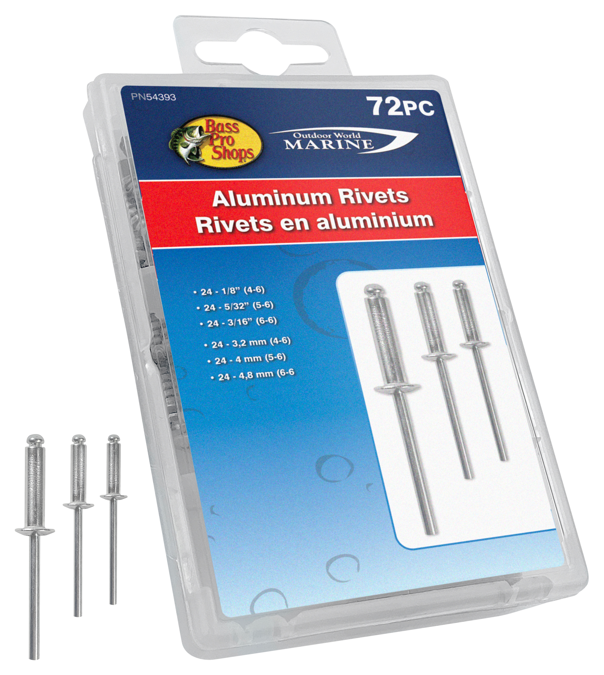 BASS PRO SHOPS 73-Piece Rivet Kit