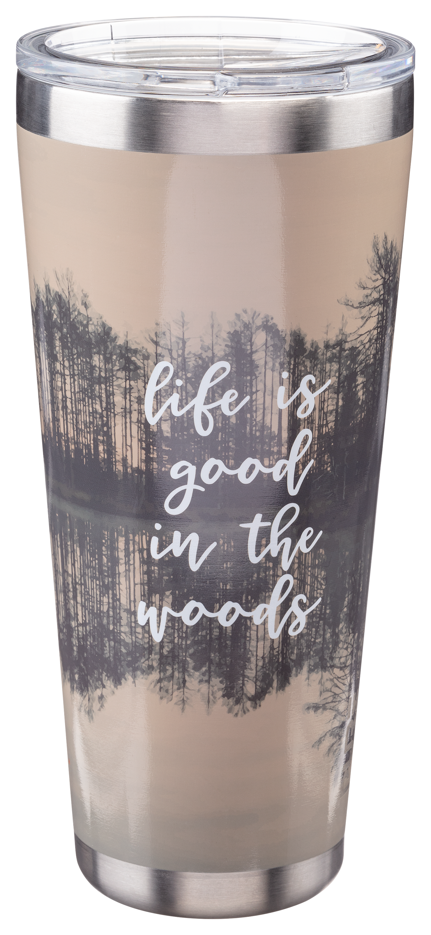 Pure Drinkware Life Is Good in The Woods Stainless Steel Tumbler