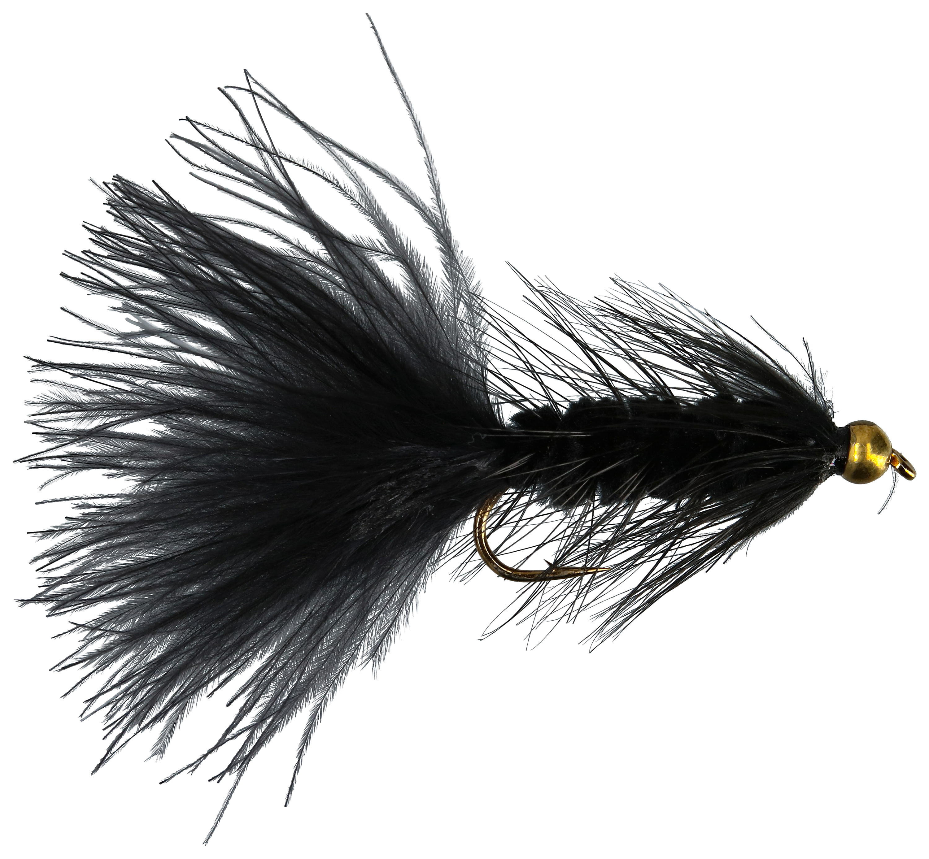 White River Fly Shop Bead-Head Woolly Bugger Flies - 8 - Black