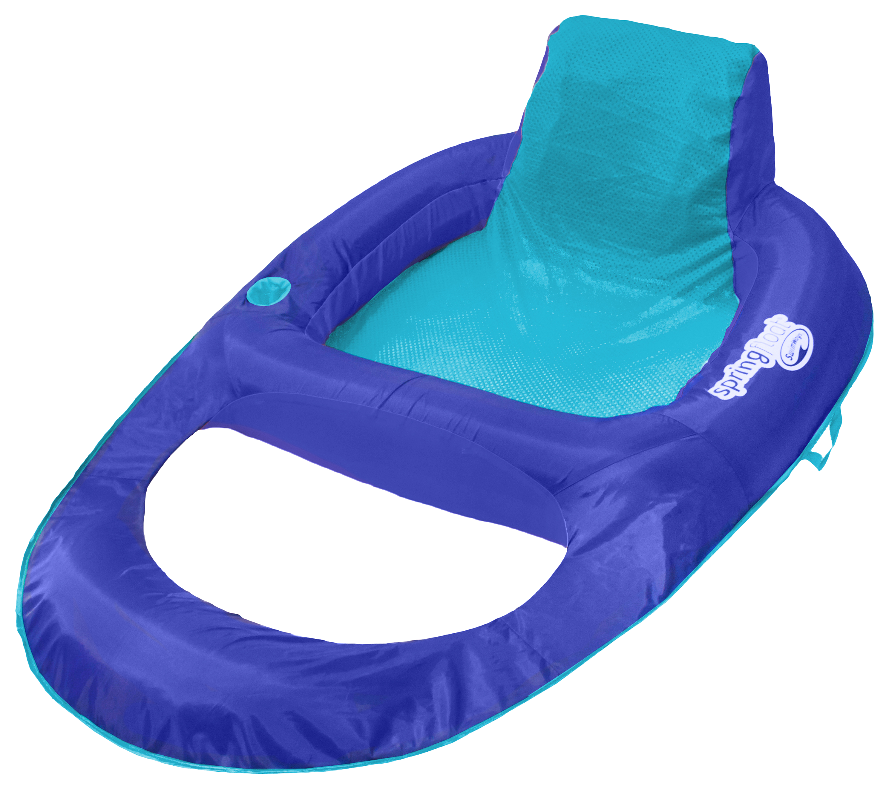 SwimWays Spring Float Recliner Inflatable Pool Lounger with Hyper-Flate Valve - 61""L x 44""W x 20""H