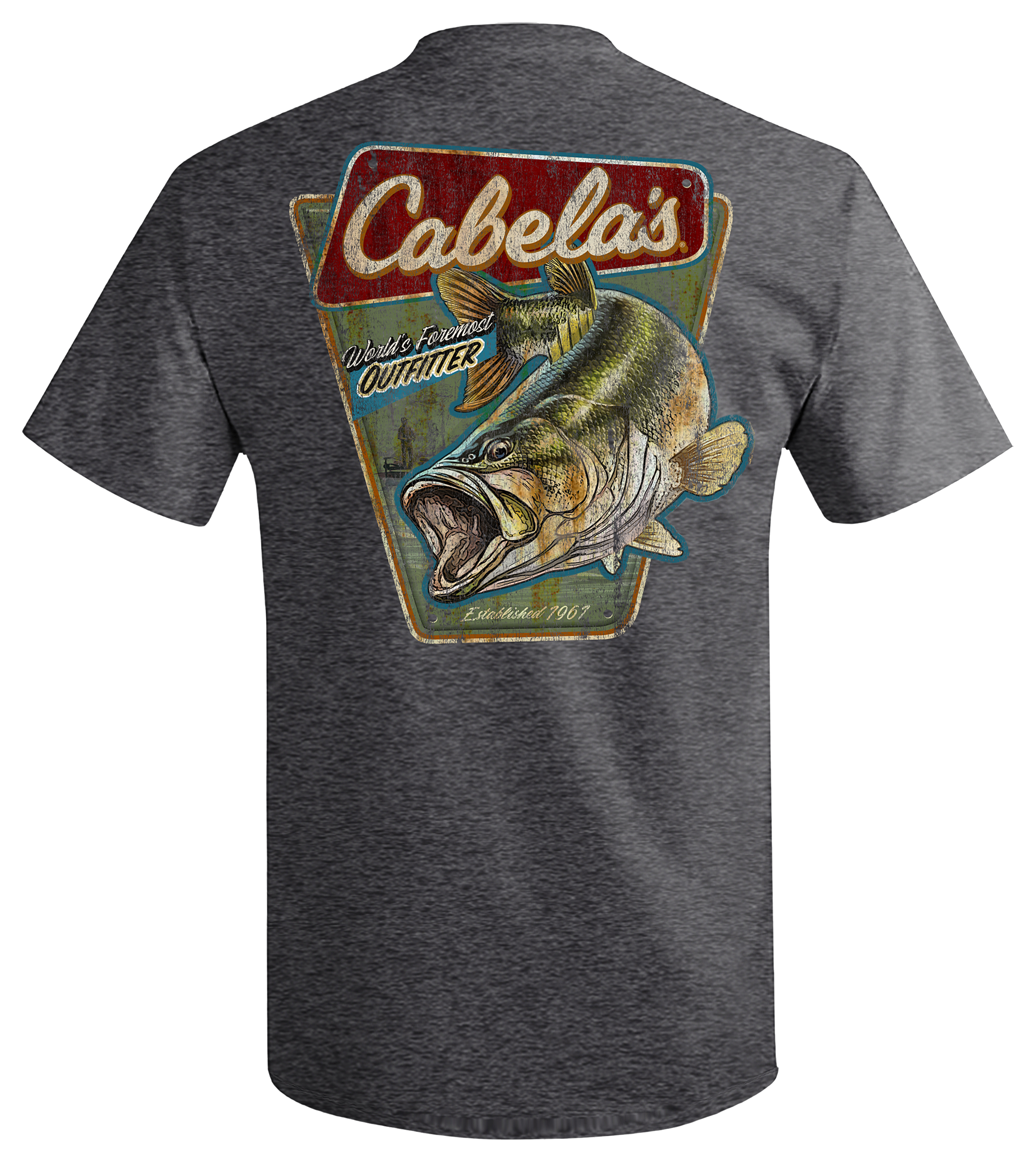 Cabela's Vintage Bass Sign Short-Sleeve T-Shirt for Men
