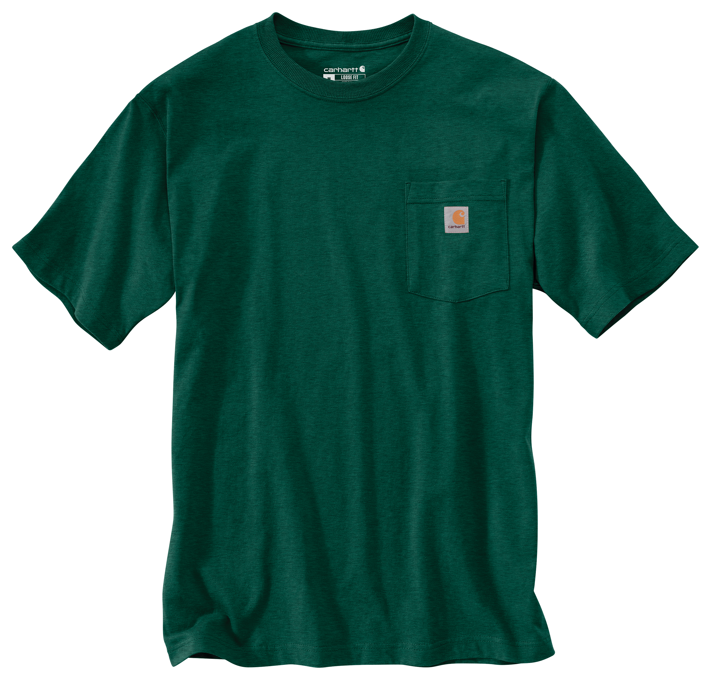 Image of Carhartt Loose-Fit Heavyweight Short-Sleeve Pocket T-Shirt - North Woods Heather
