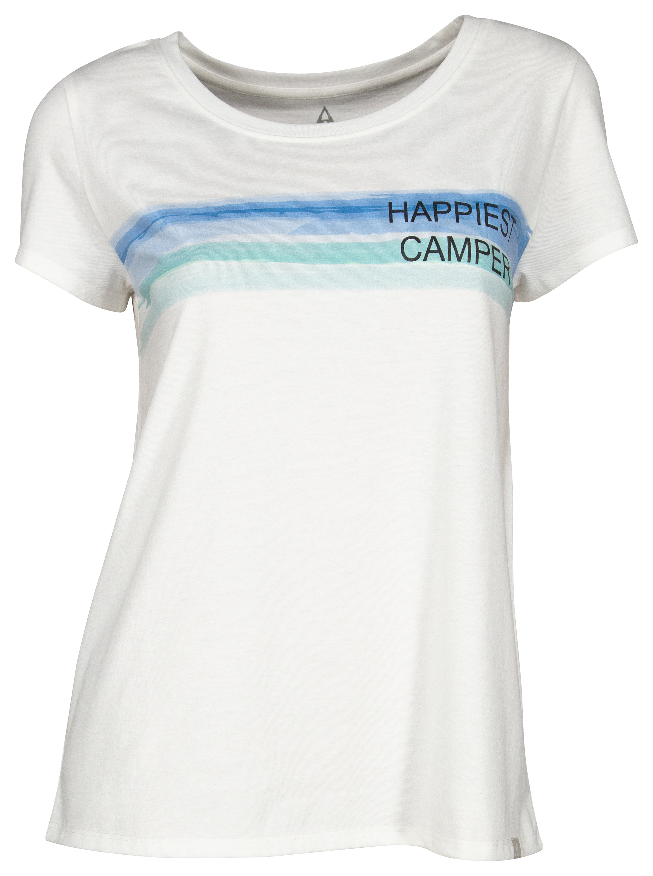 Ascend Happiest Camper Graphic Short-Sleeve T-Shirt for Ladies - Blanc De Blanc - S product image
