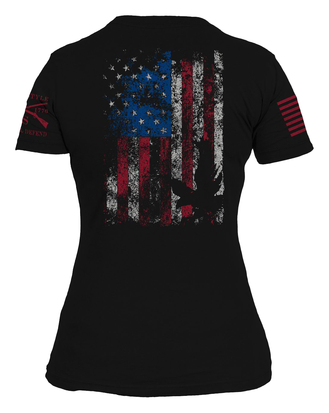 Grunt Style Freedom Flag Short-Sleeve Tee for Ladies