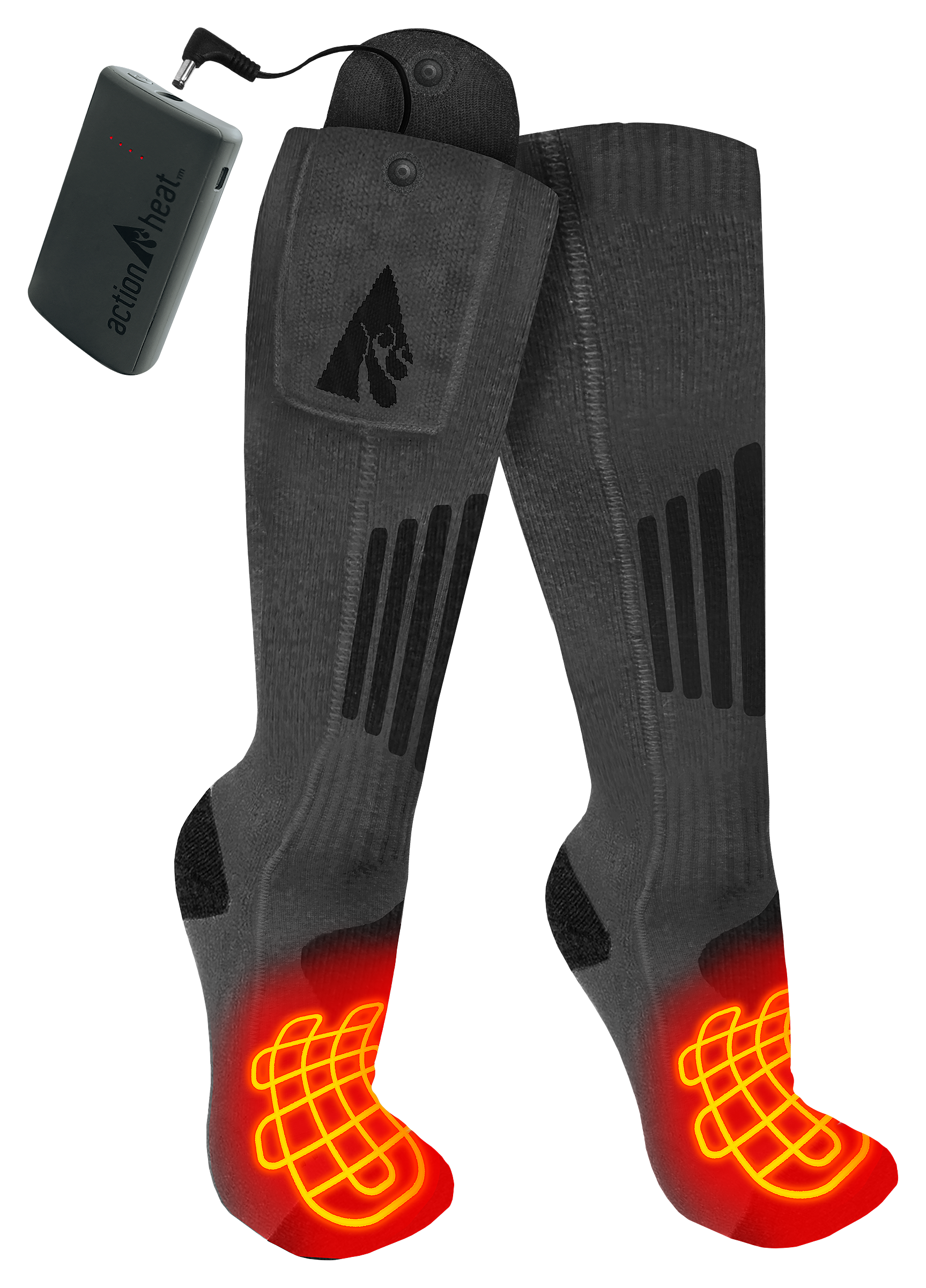 ActionHeat Wool 3.7V Rechargeable Heated Socks 2.0 with Remote - 2XL