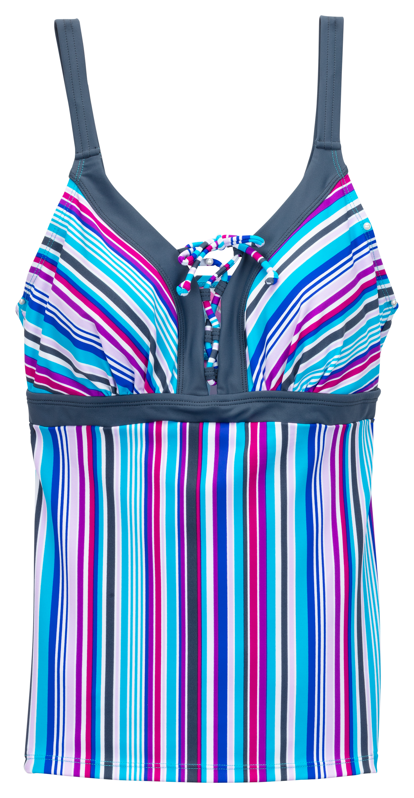 FREE COUNTRY Lace-Up Tankini for Ladies