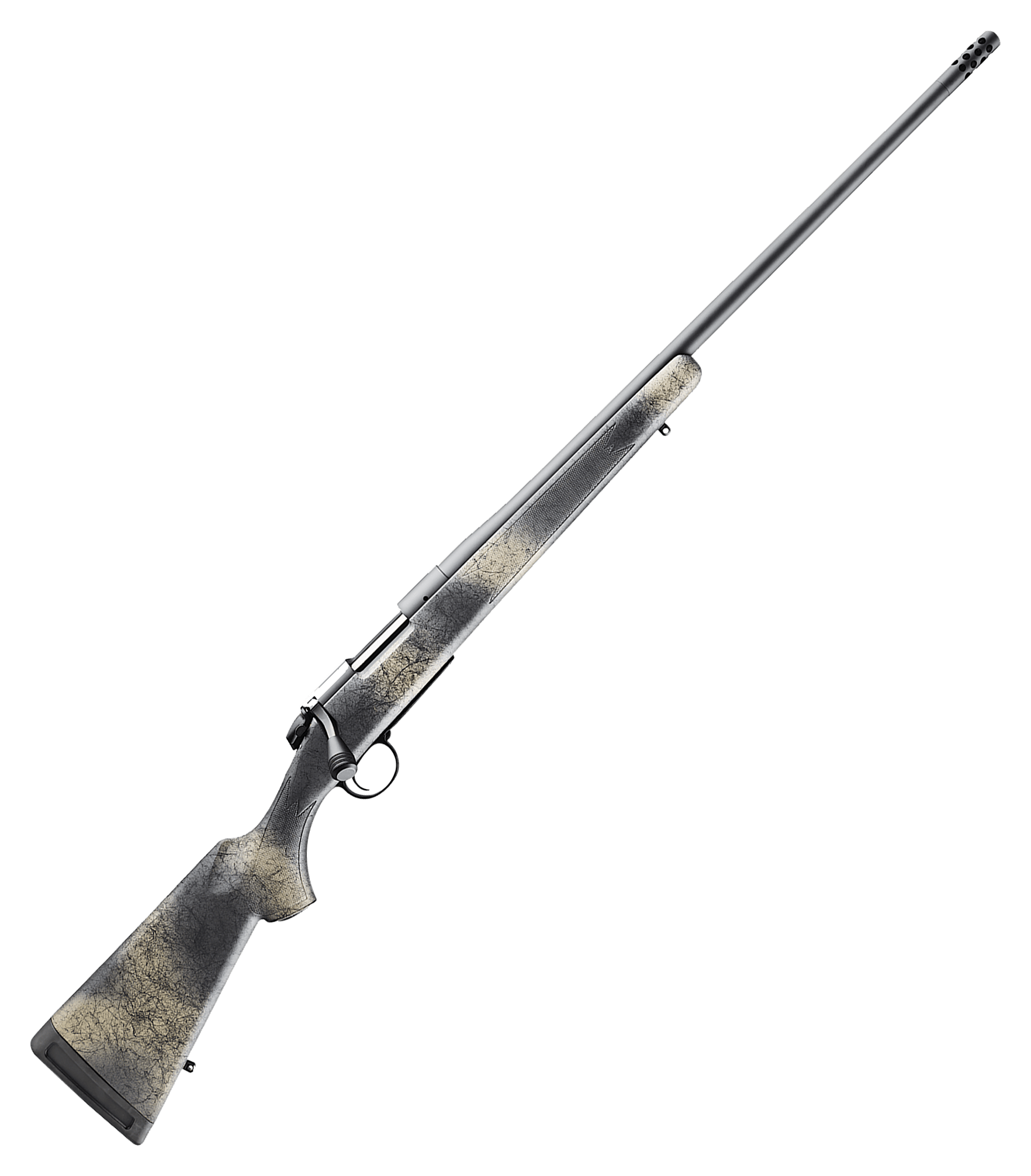 Image of "Bergara B-14 Wilderness Ridge Bolt-Action Rifle - .300 Winchester Magnum - 24"" - Grey/Tan Camo - 4 + 1"