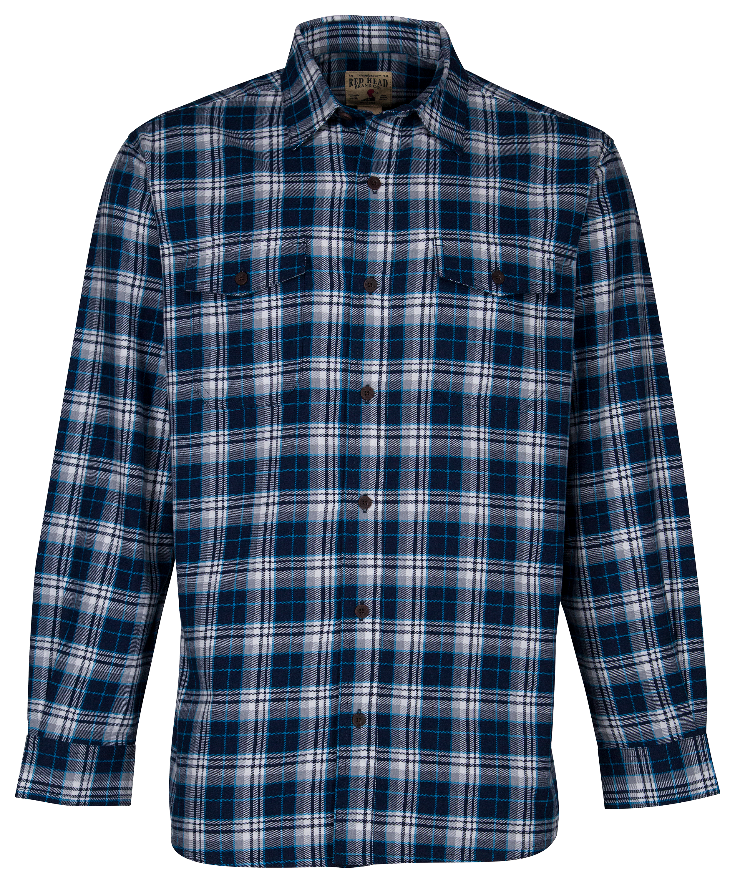 RedHead Bear Creek Plaid Flannel Long-Sleeve Shirt for Men