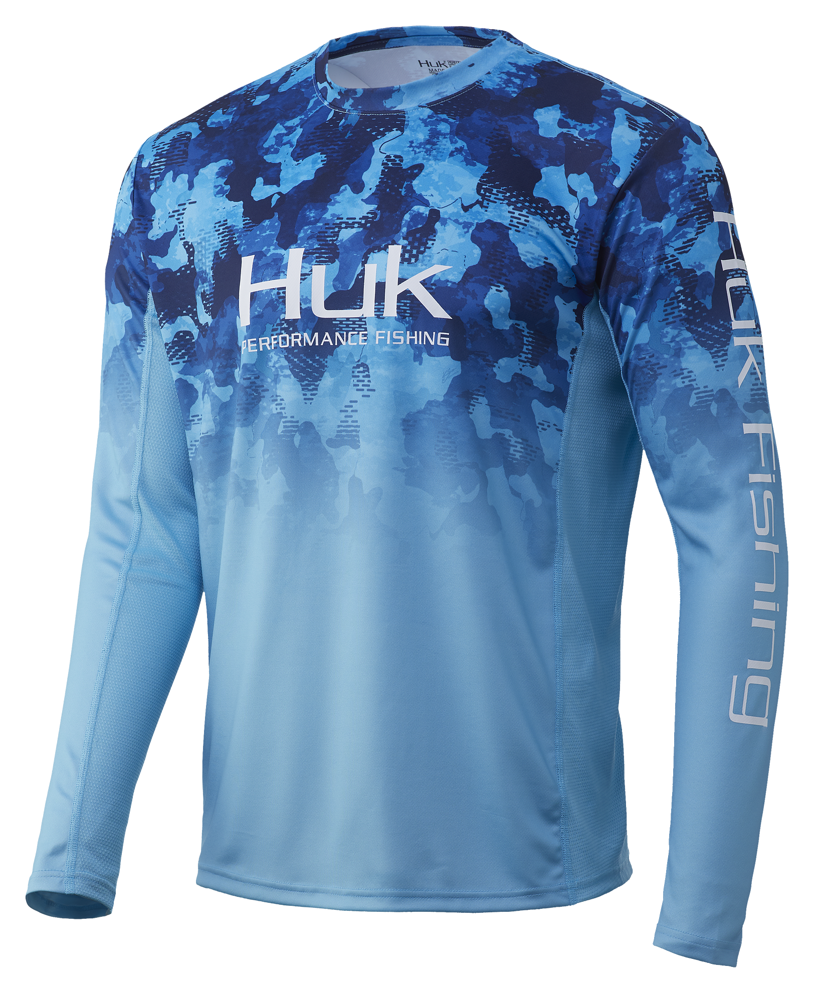 Huk Icon X Refraction Camo Fade Long-Sleeve Shirt for Men