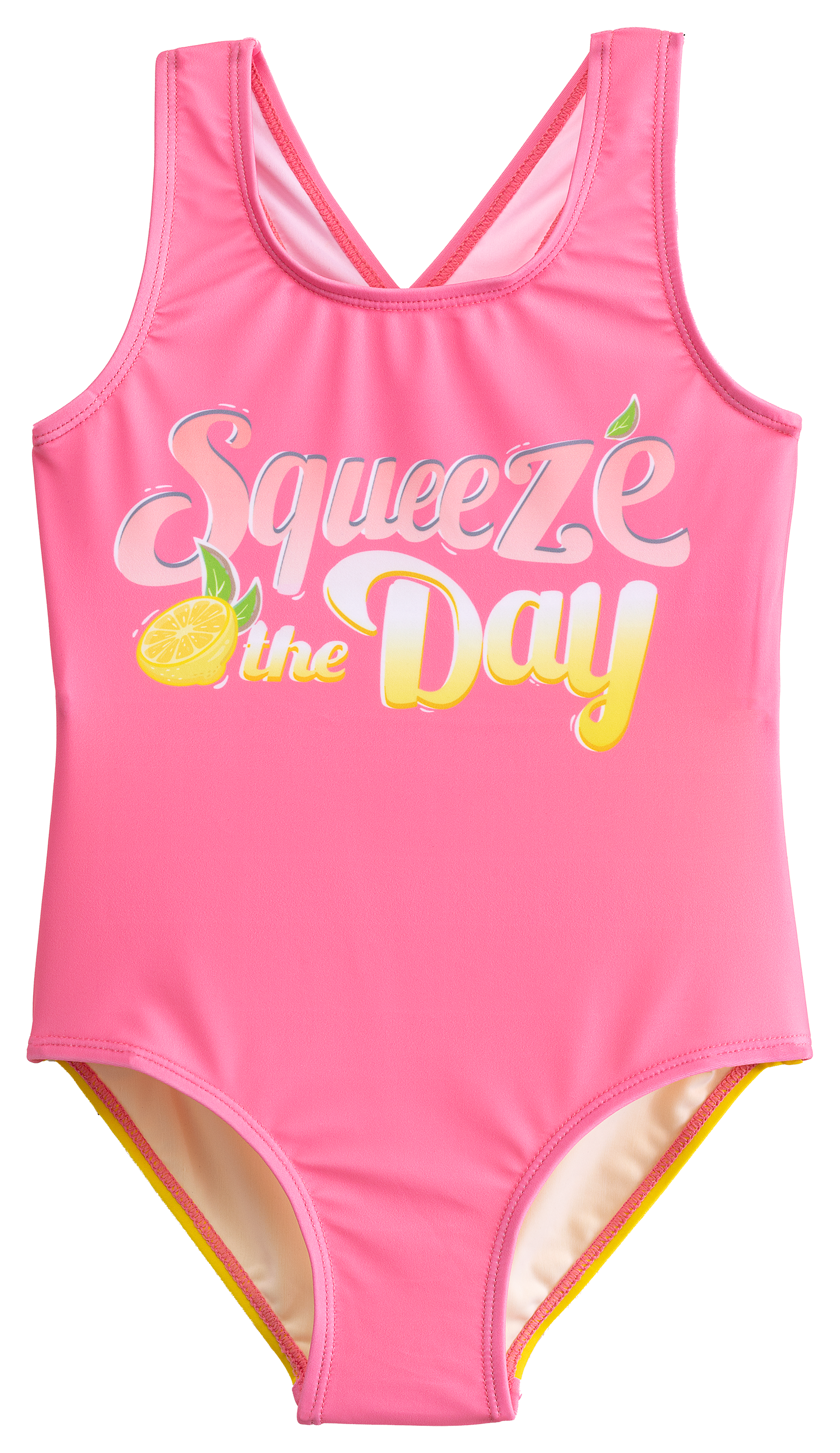 Banana Boat Squeeze the Day 1-Piece Swimsuit for Girls - Coral - 4