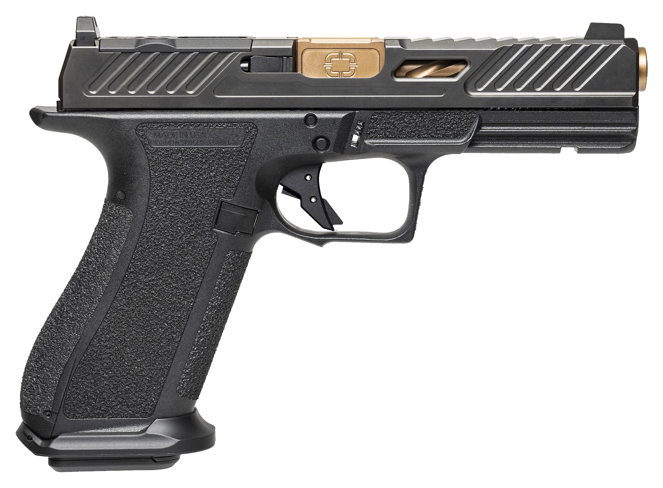 Shadow Systems DR920 Elite Optics Ready SemiAuto Pistol with Night Sights  Black  10  1