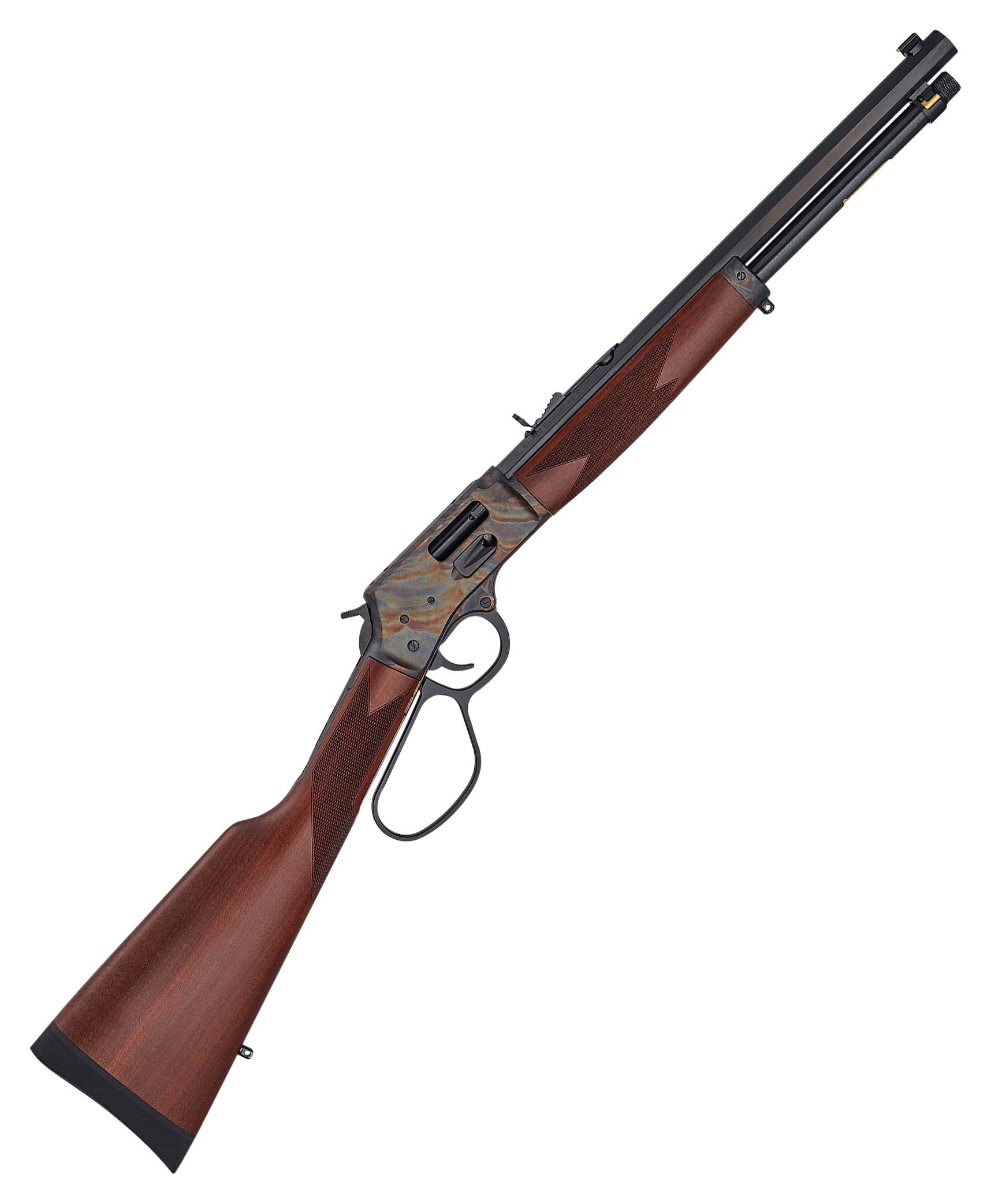 Image of Henry Big Boy Color Case-Hardened Carbine Side Gate Large Loop Lever-Action Rifle - .45 Long Colt - 7 + 1