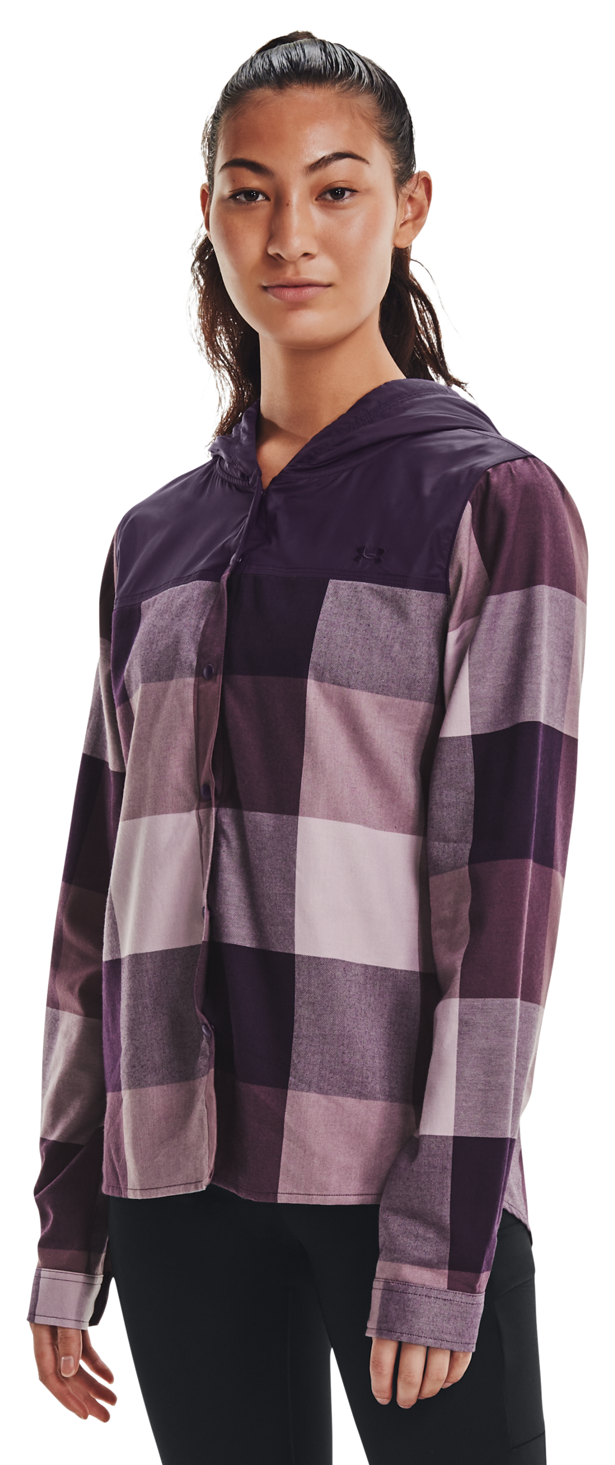 UNDER ARMOUR Tradesman Flannel Long-Sleeve Hoodie for Ladies