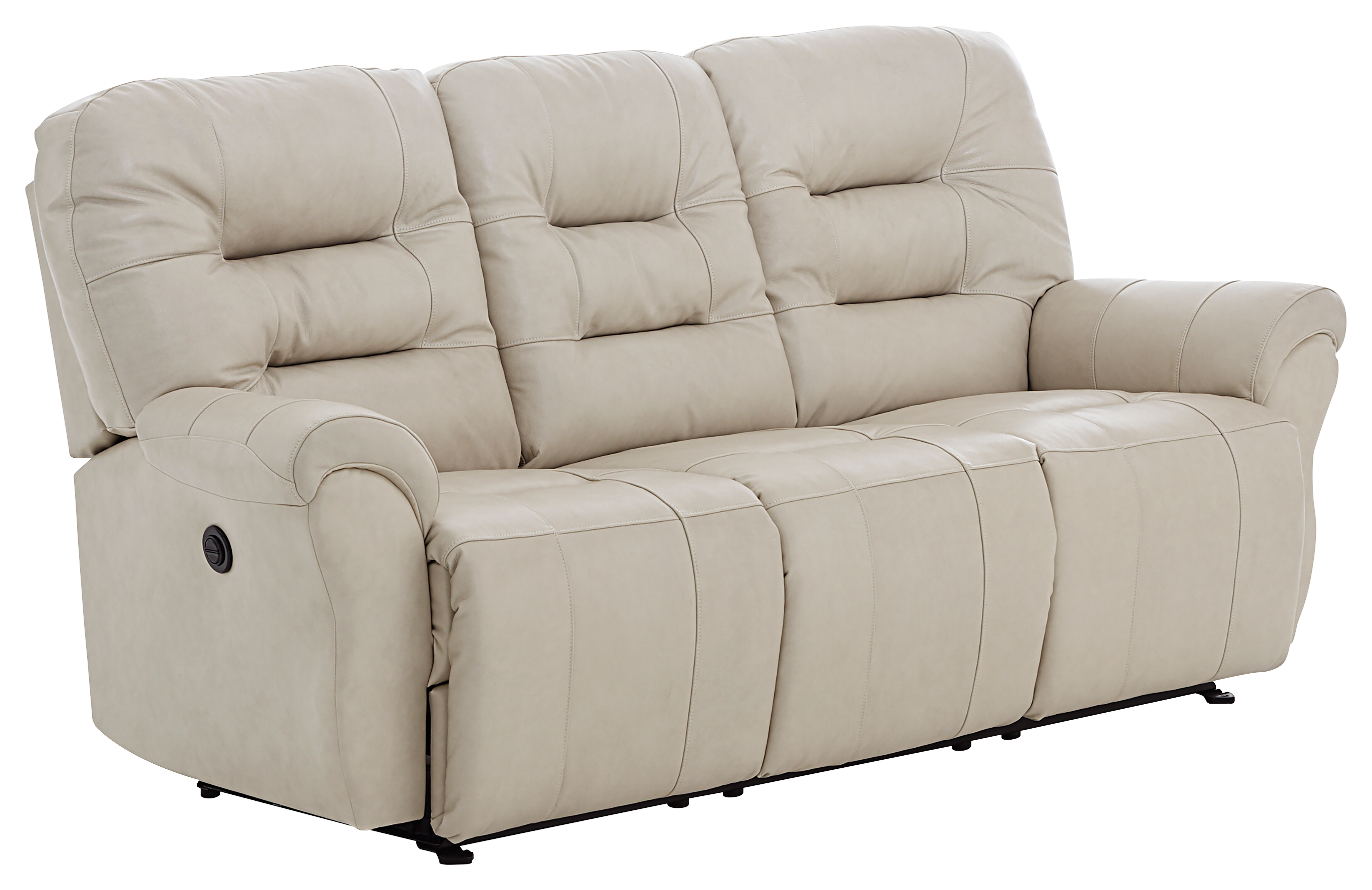 Best Home Furnishings Unity Furniture Collection Power Reclining Space Saver Sofa - Sand