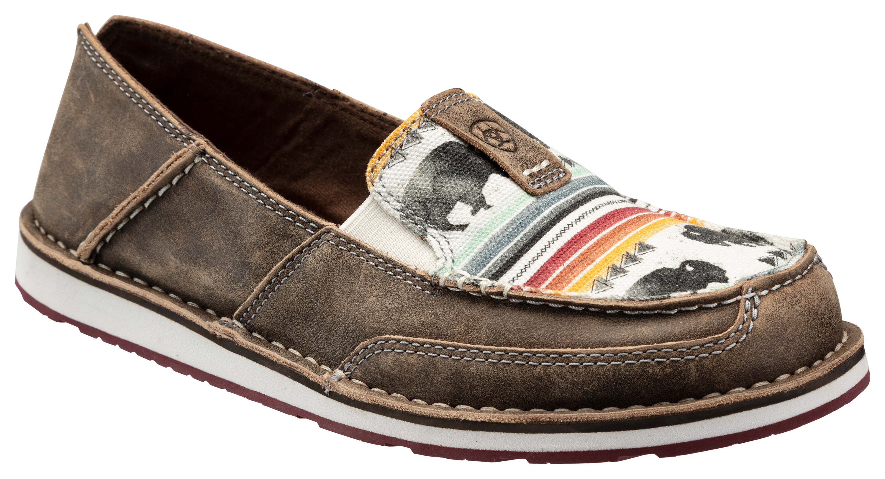 ARIAT Cruiser Buffalo Print Slip-On Shoes for Ladies