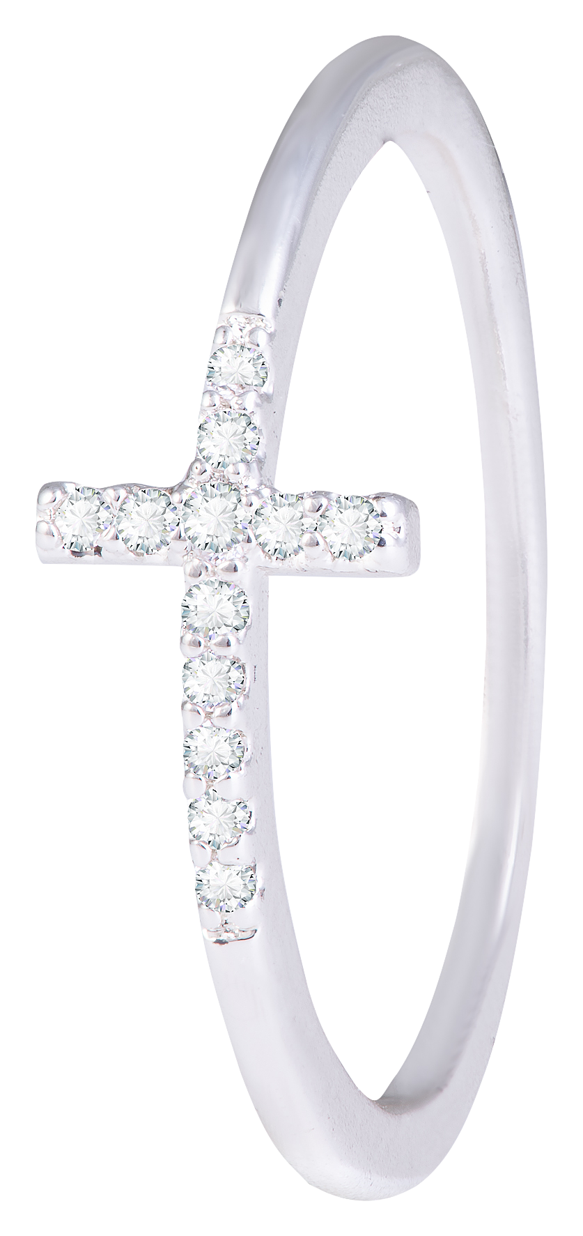 AMANDA BLU Cross Cubic Zirconia Ring