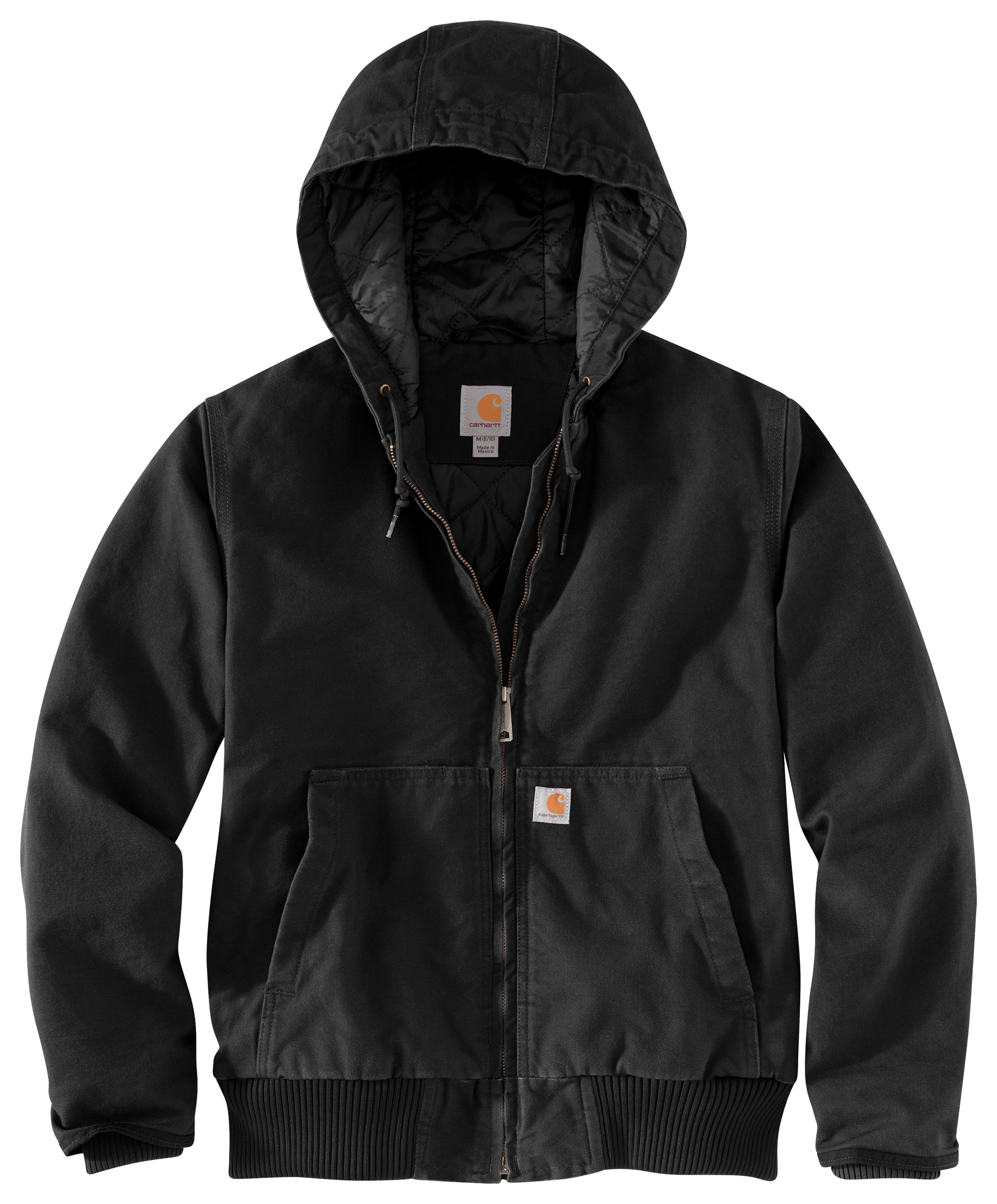 Image of Carhartt Duck Quilt-Lined Active Jacket for Ladies - Black - S