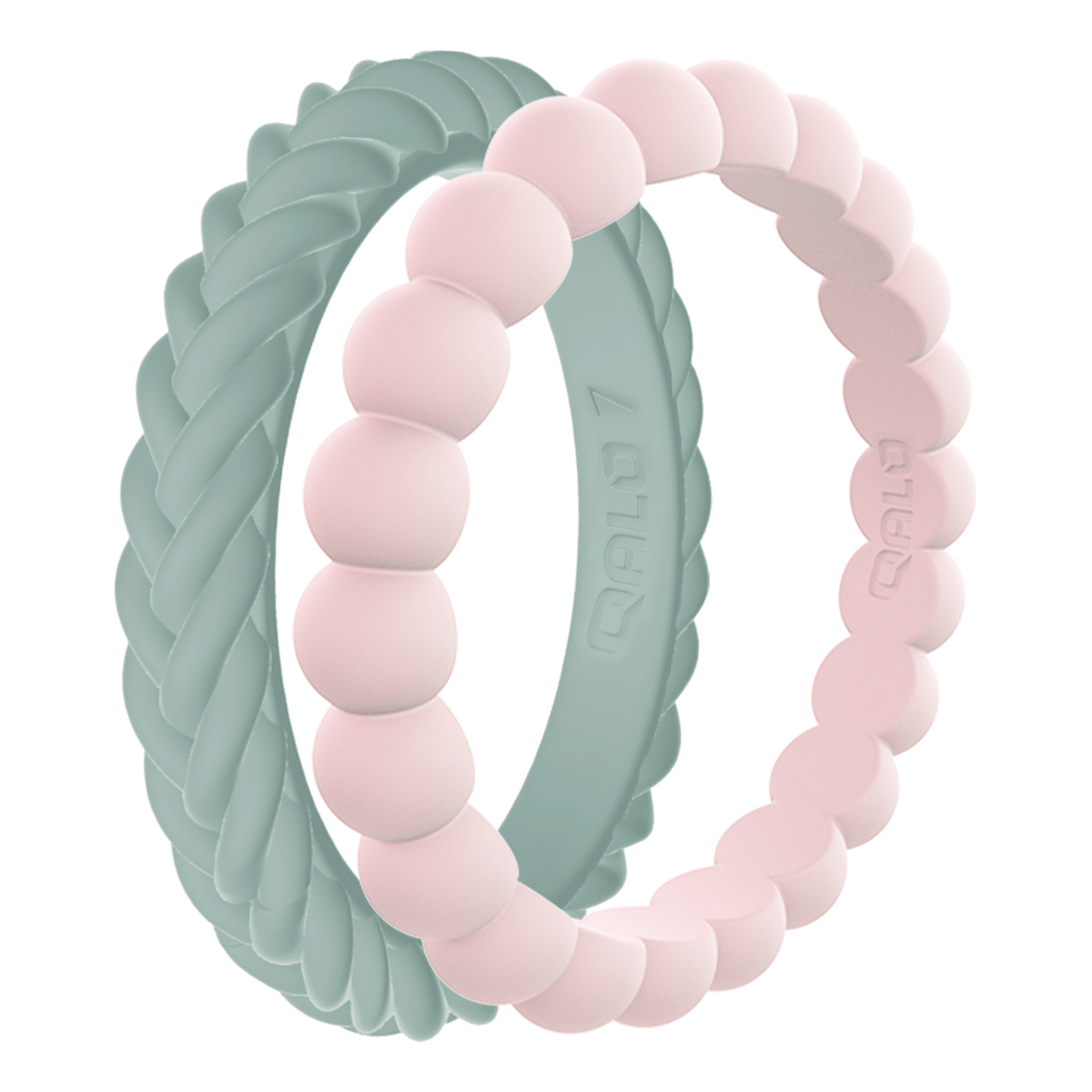 QALO Taking Aim Stackable Silicone Ring Set for Ladies